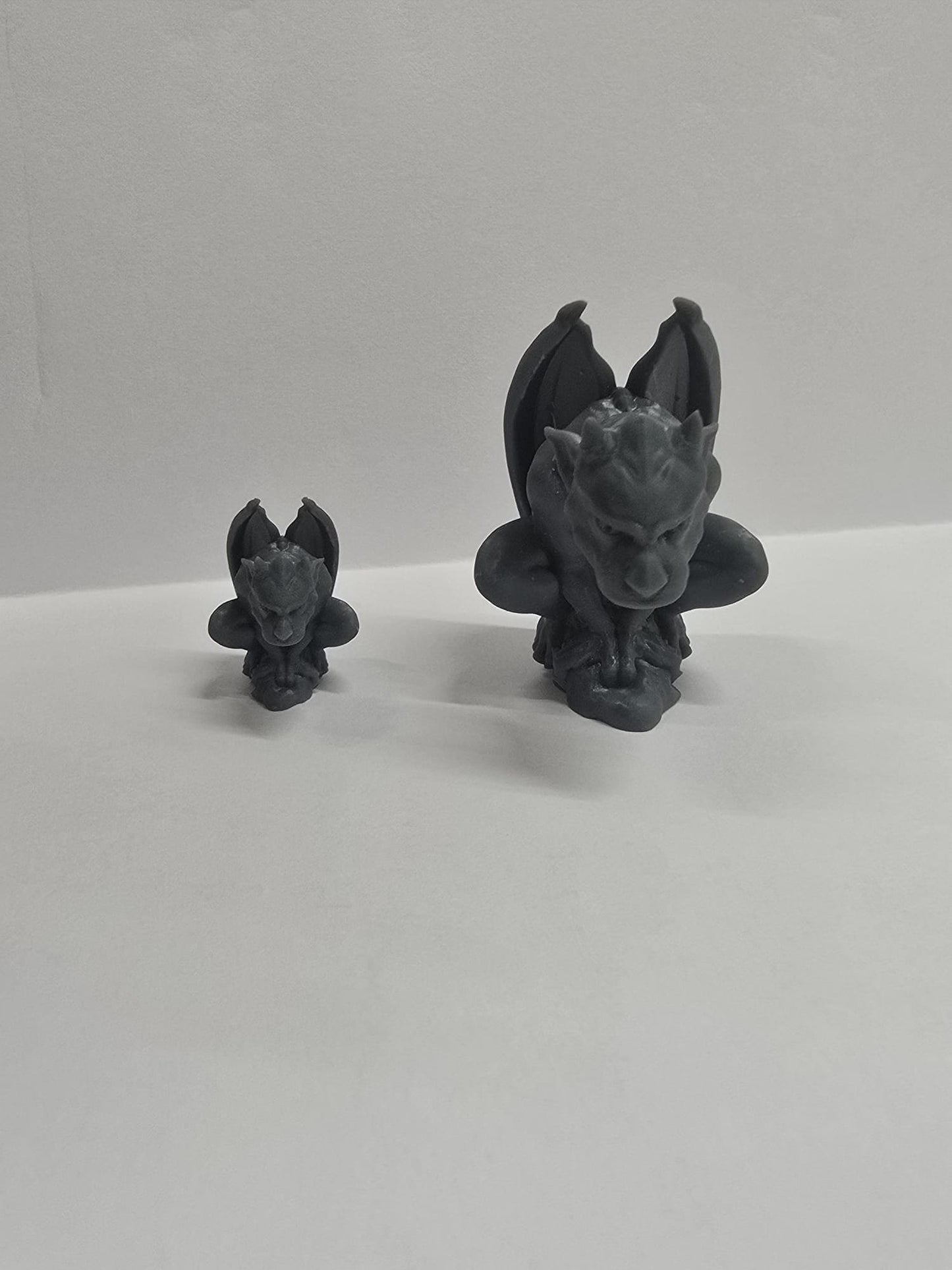 Gargoyle Statue, 3D Printed Miniature, Unpainted 1;24 & 1;48th