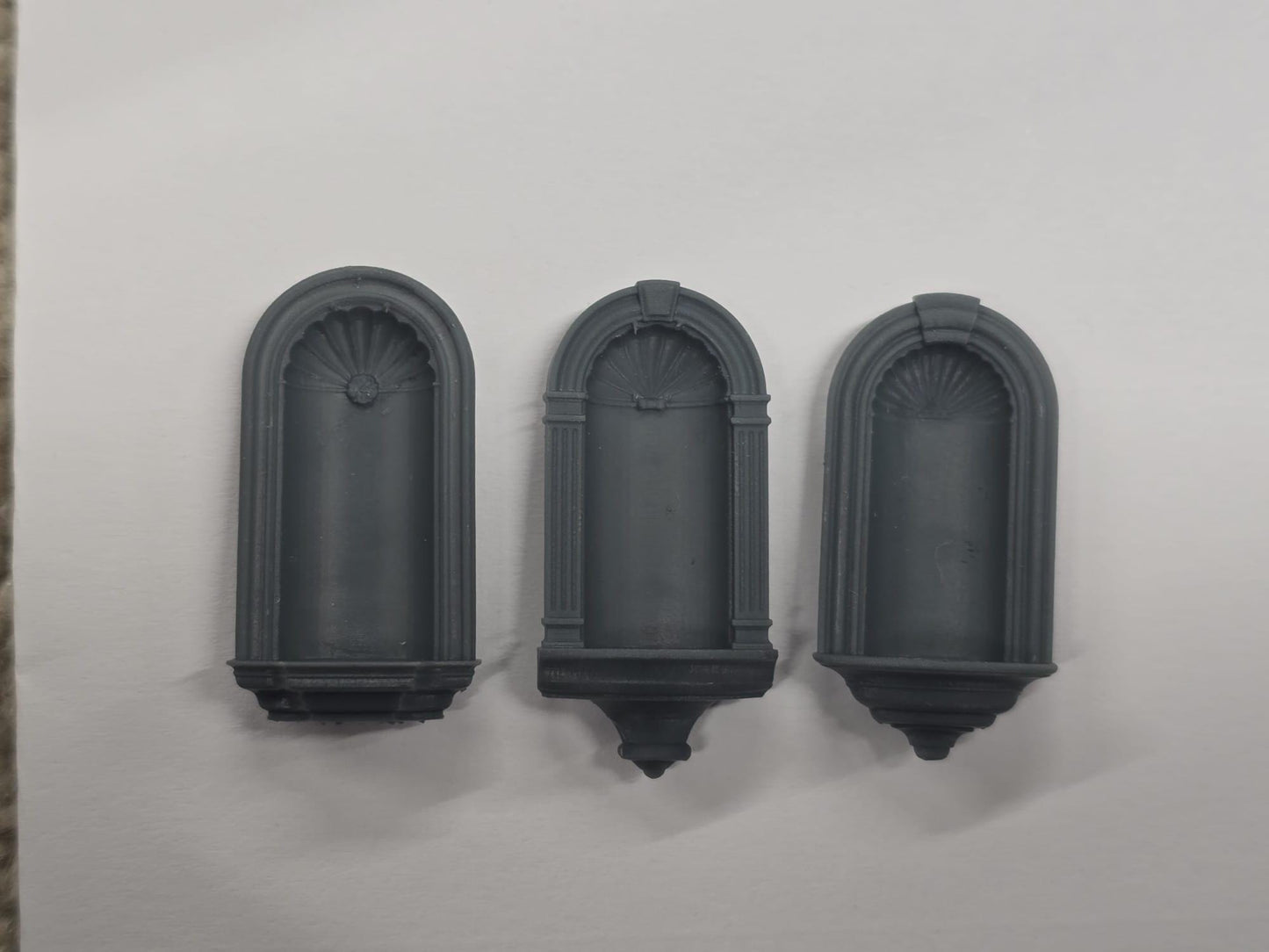 Decorative Wall Niche - 1;48th Scale , 3D Printed, Dollhouse Miniature Decor, Unpainted