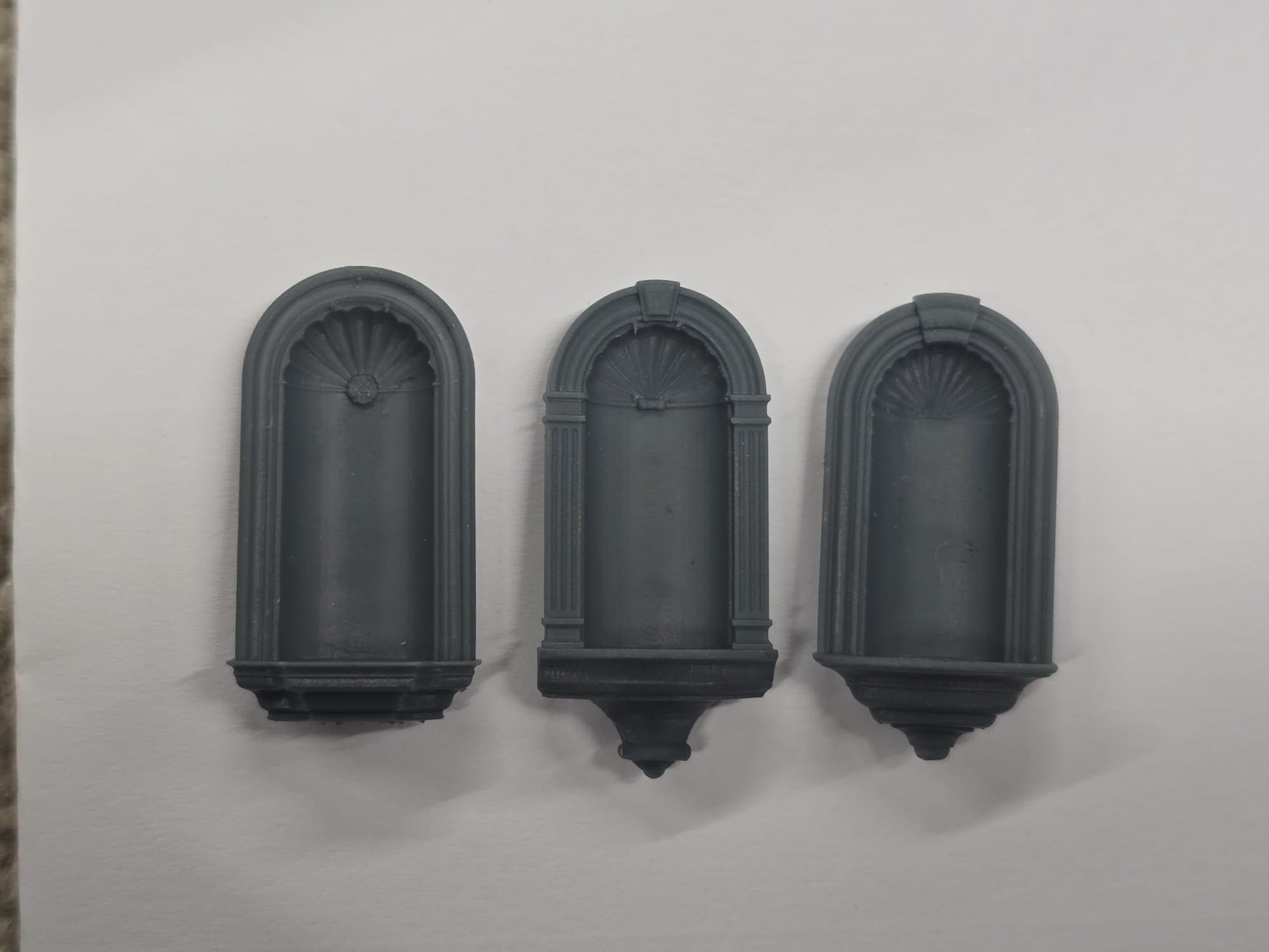 Decorative Wall Niche - 1;48th Scale , 3D Printed, Dollhouse Miniature Decor, Unpainted