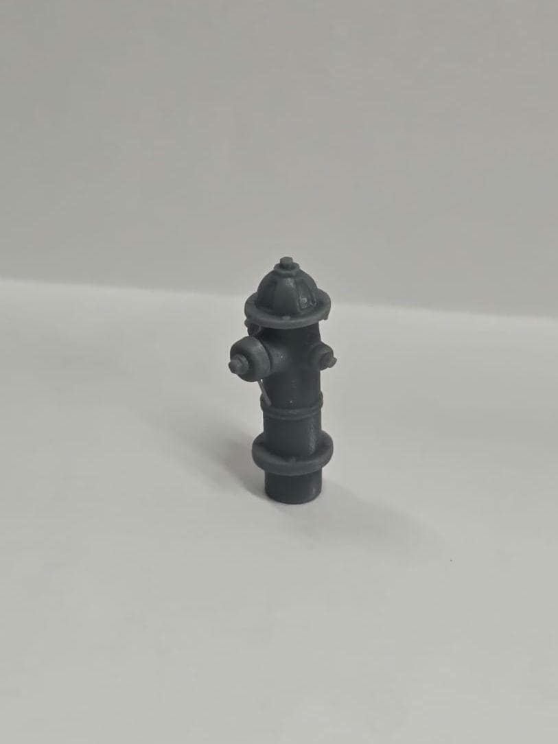 Fire Hydrant - 3D Printed, Miniature, Unpainted 1;48th Scale