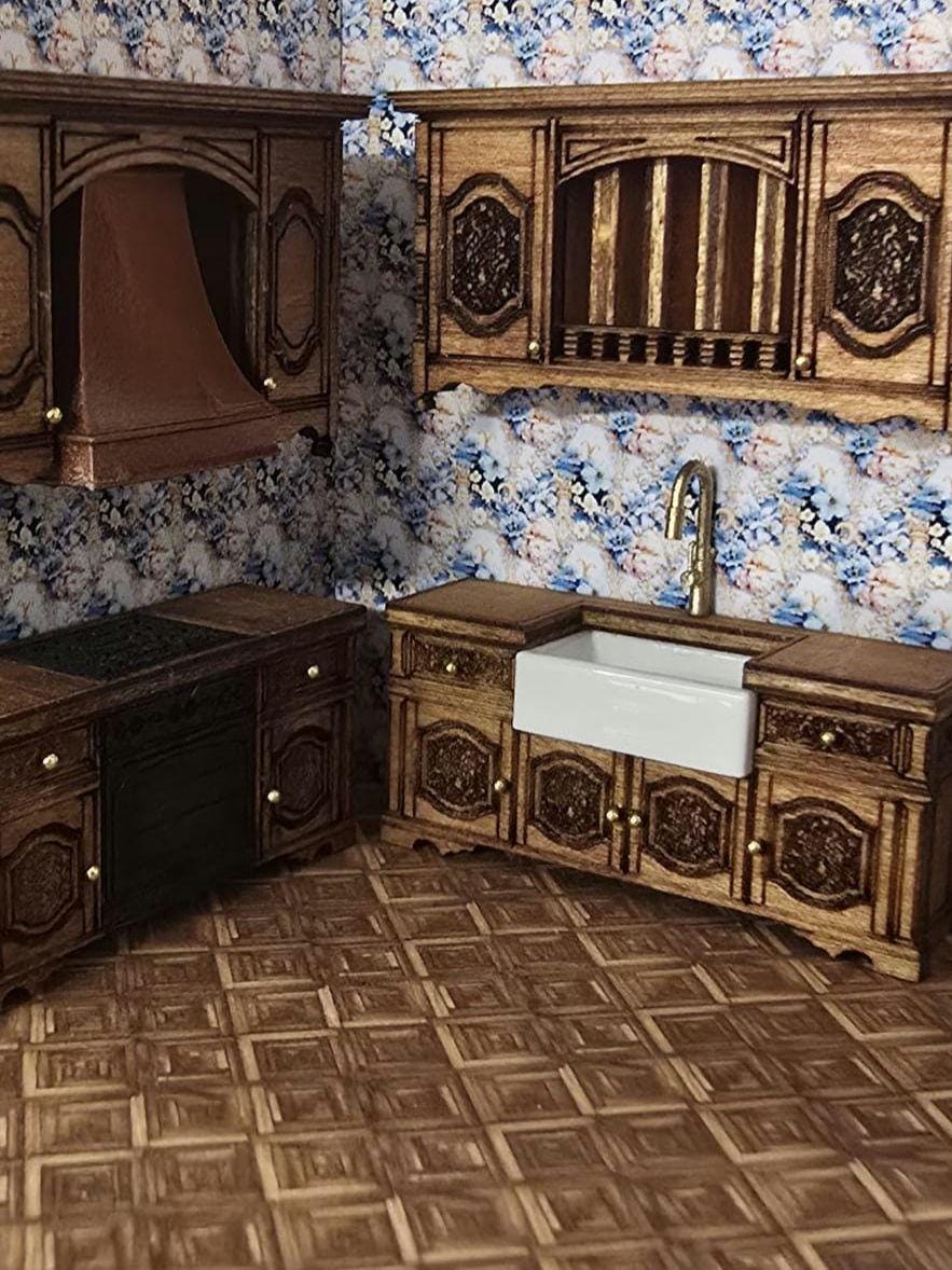 Belfast Sink - 3D Printed, Miniature, Unpainted, Kitchen Sink 1;48th & 1;24th scale