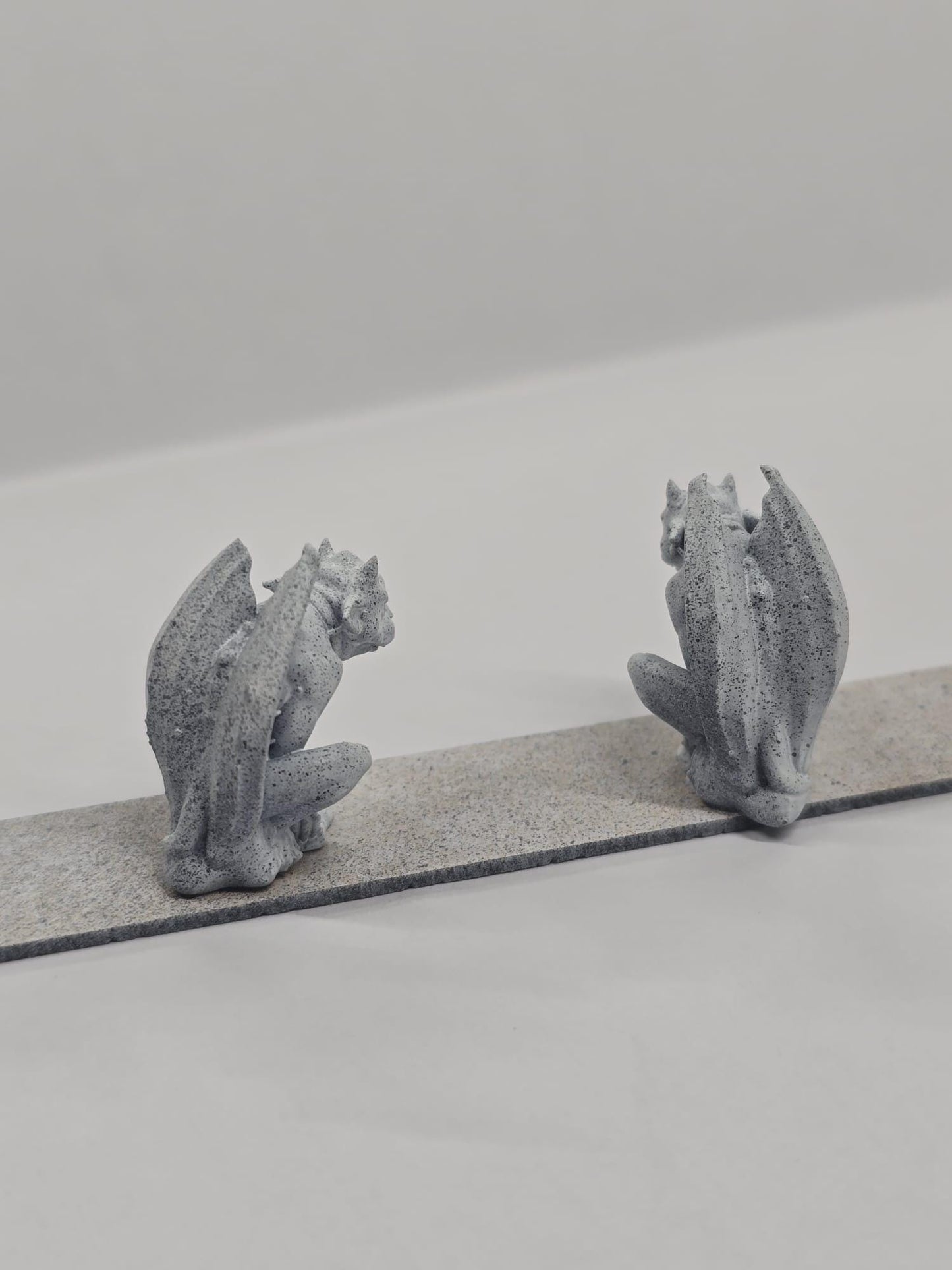 Gargoyle Statue, 3D Printed Miniature, Unpainted 1;24 & 1;48th