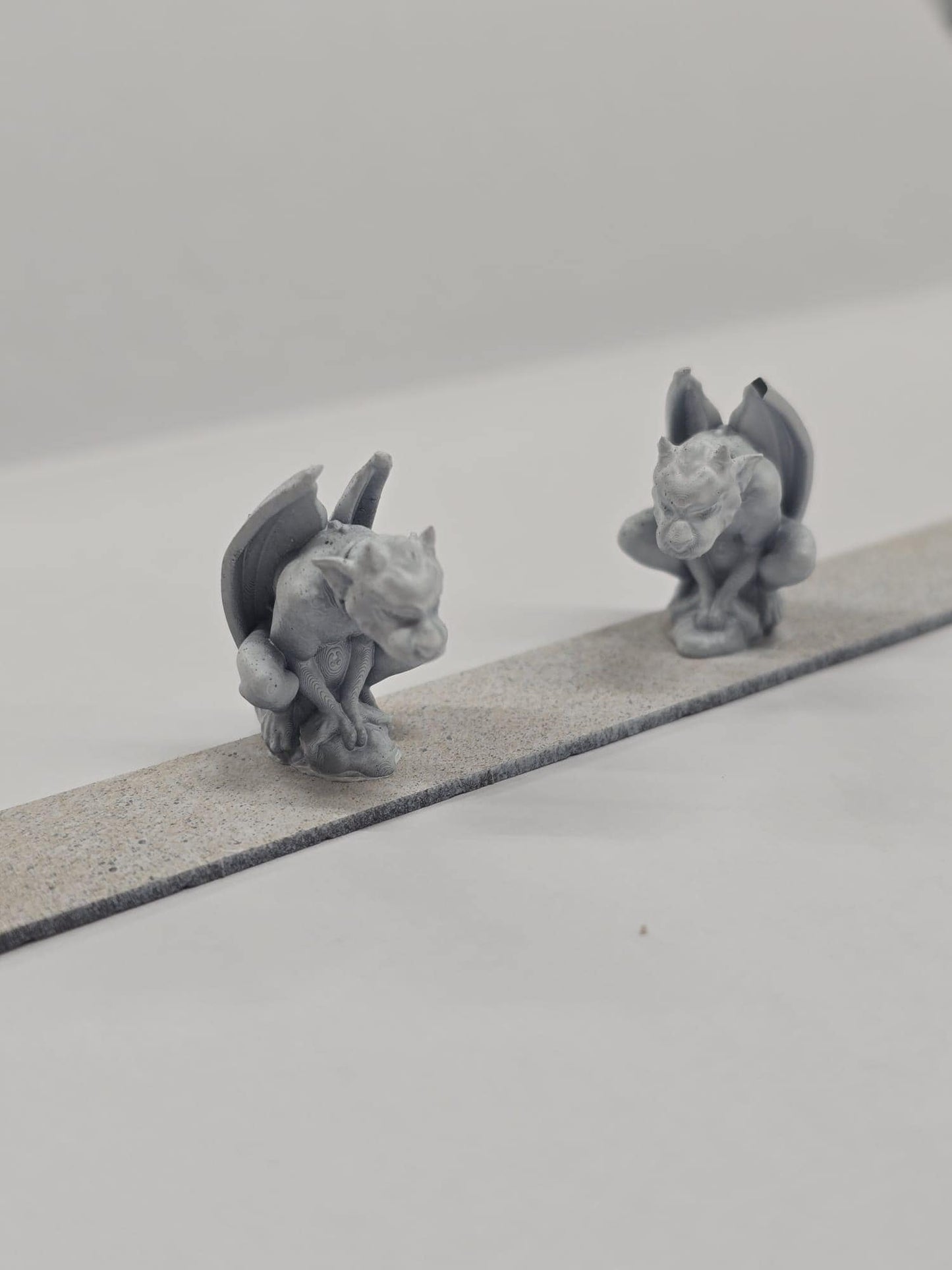 Gargoyle Statue, 3D Printed Miniature, Unpainted 1;24 & 1;48th