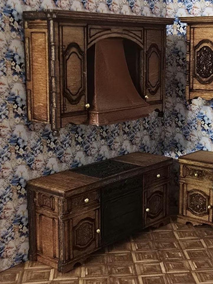 Miniature Cooker Hood, 3D Printed, Unpainted, Kitchen Appliance 1;48th & 1;24th Scale