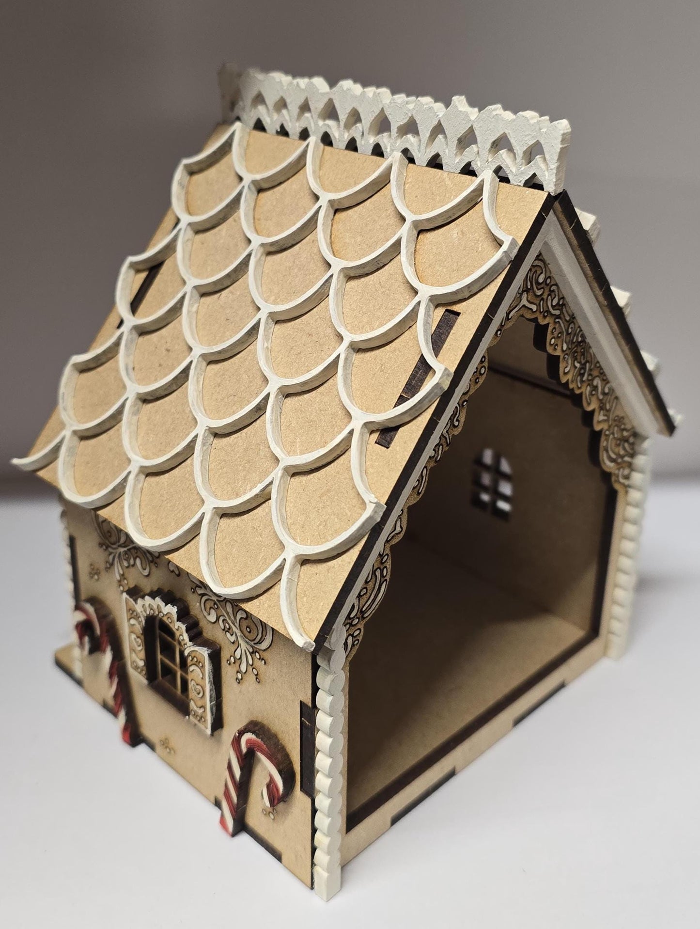 Gingerbread House DIY Kit, Miniature Dollhouse