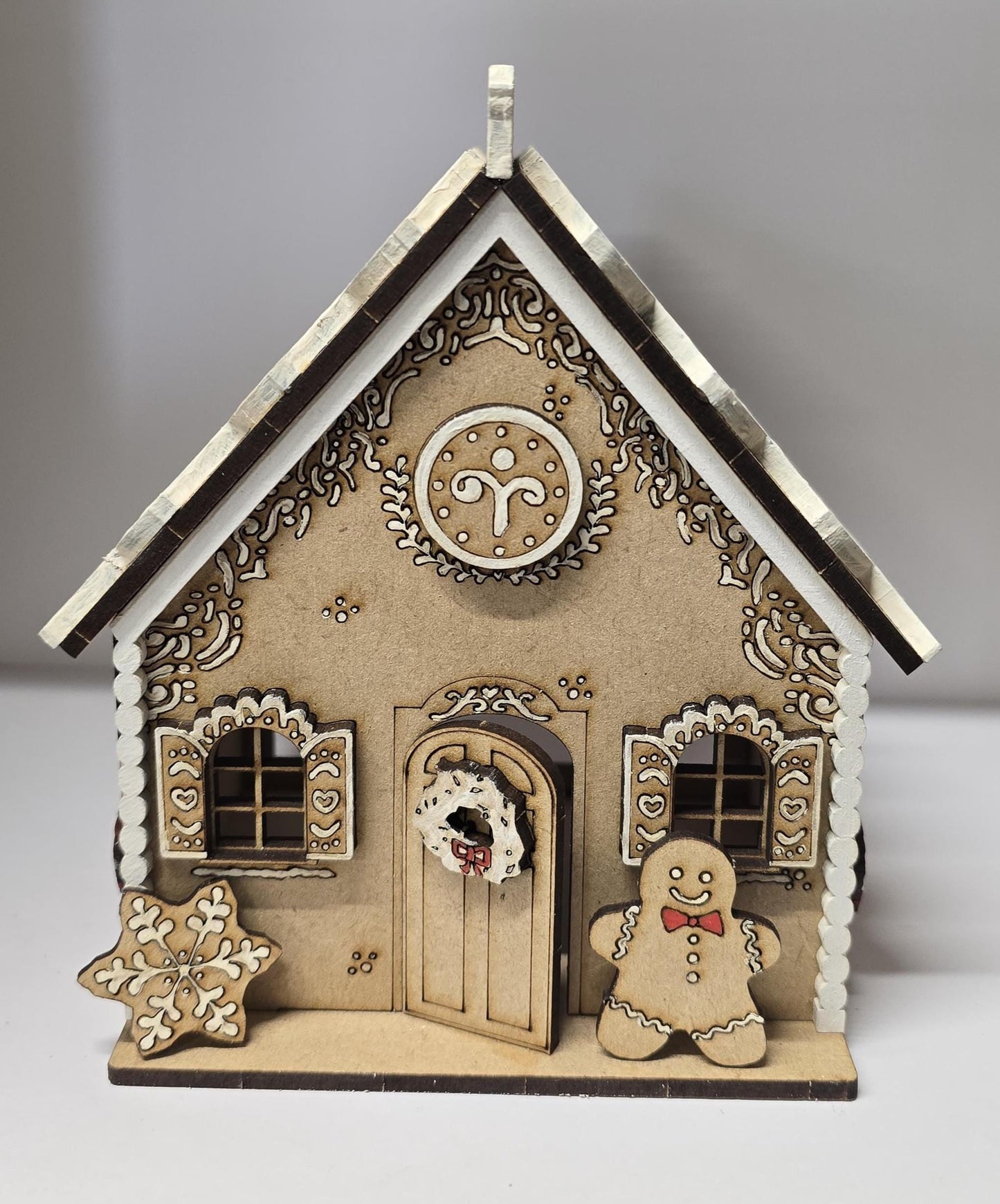 Gingerbread House DIY Kit, Miniature Dollhouse