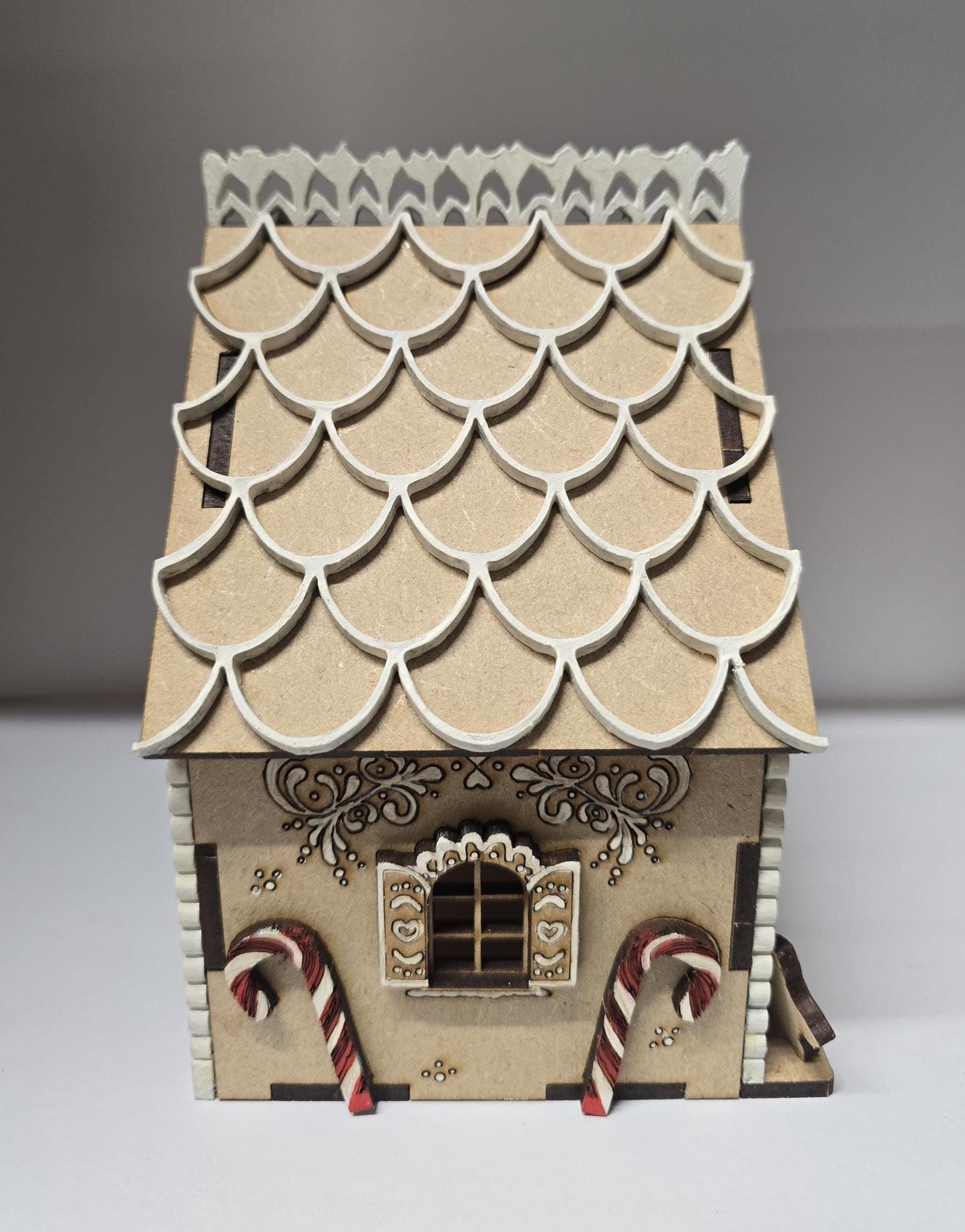 Gingerbread House DIY Kit, Miniature Dollhouse