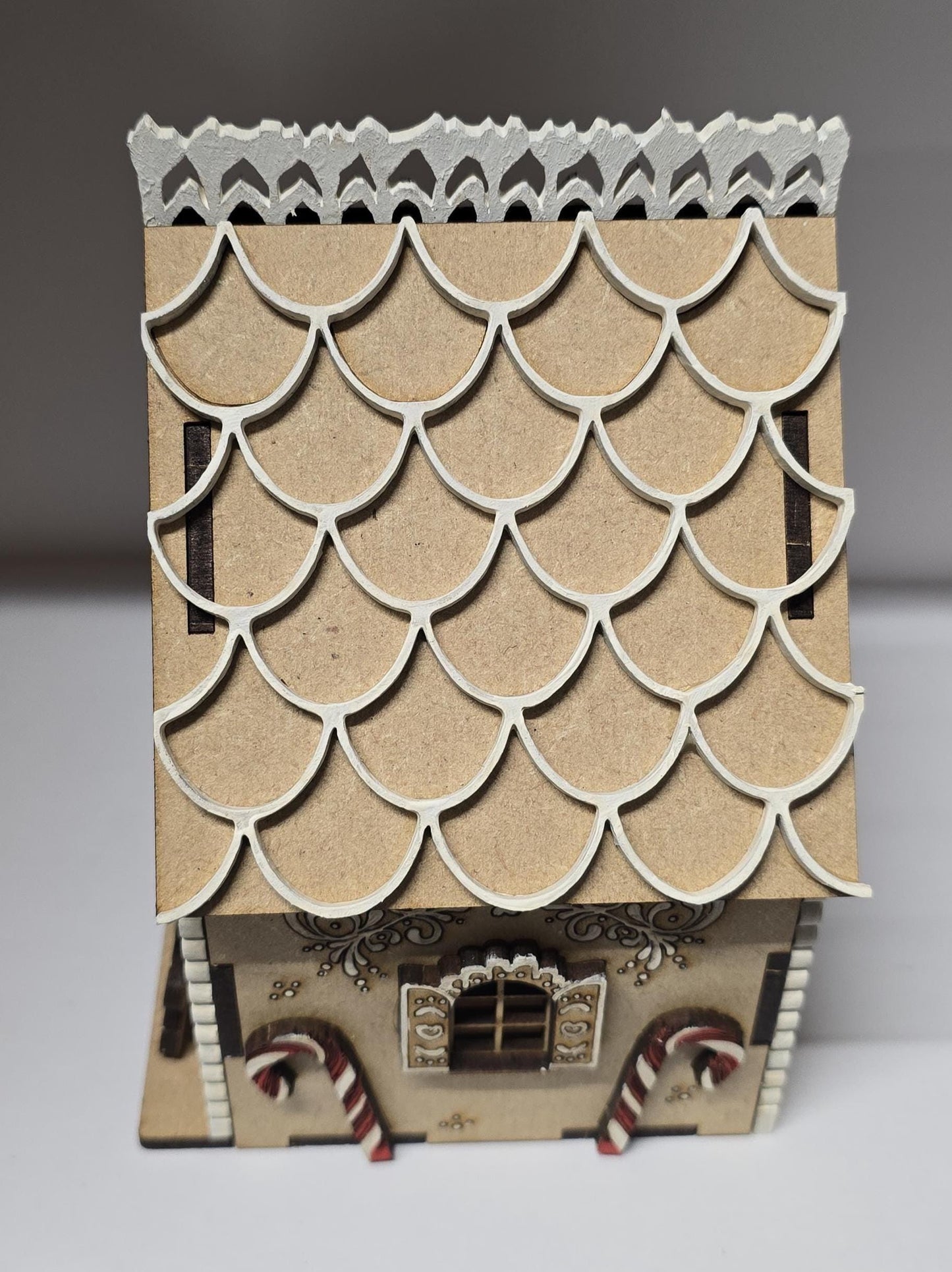 Gingerbread House DIY Kit, Miniature Dollhouse