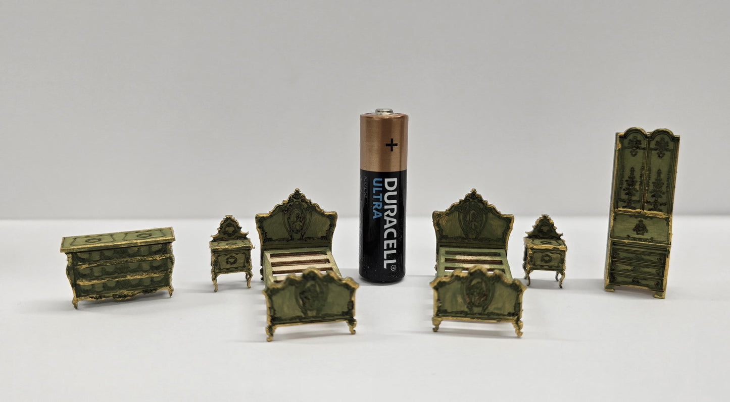 Venetian Bedroom Furniture "Serenissima" 1;48th Scale - Kit