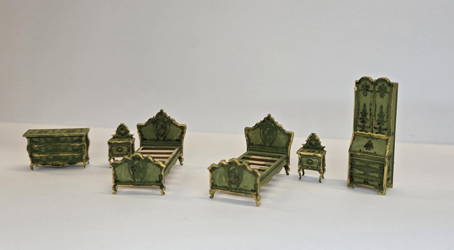 Venetian Bedroom Furniture "Serenissima" 1;48th Scale - Kit
