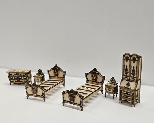 Venetian Bedroom Furniture "Serenissima" 1;48th Scale - Kit