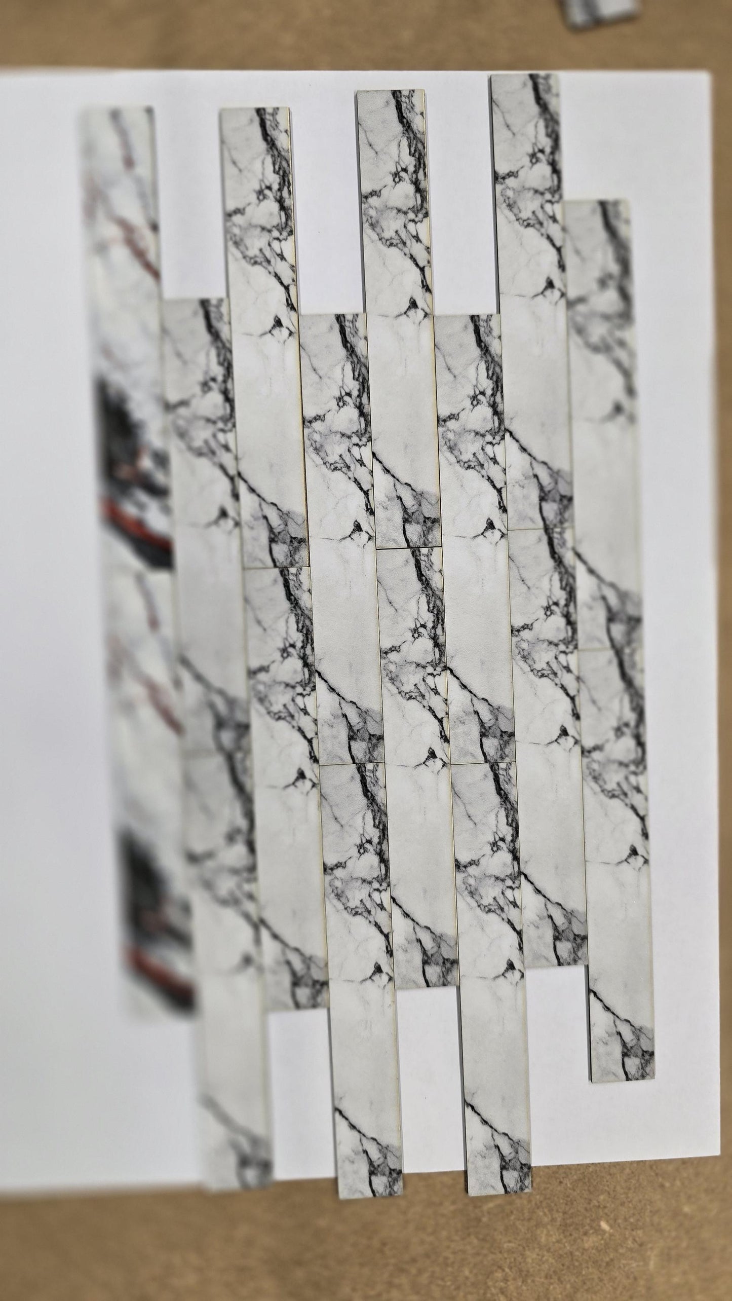 Marble Kitchen worktop in 1:48th scale