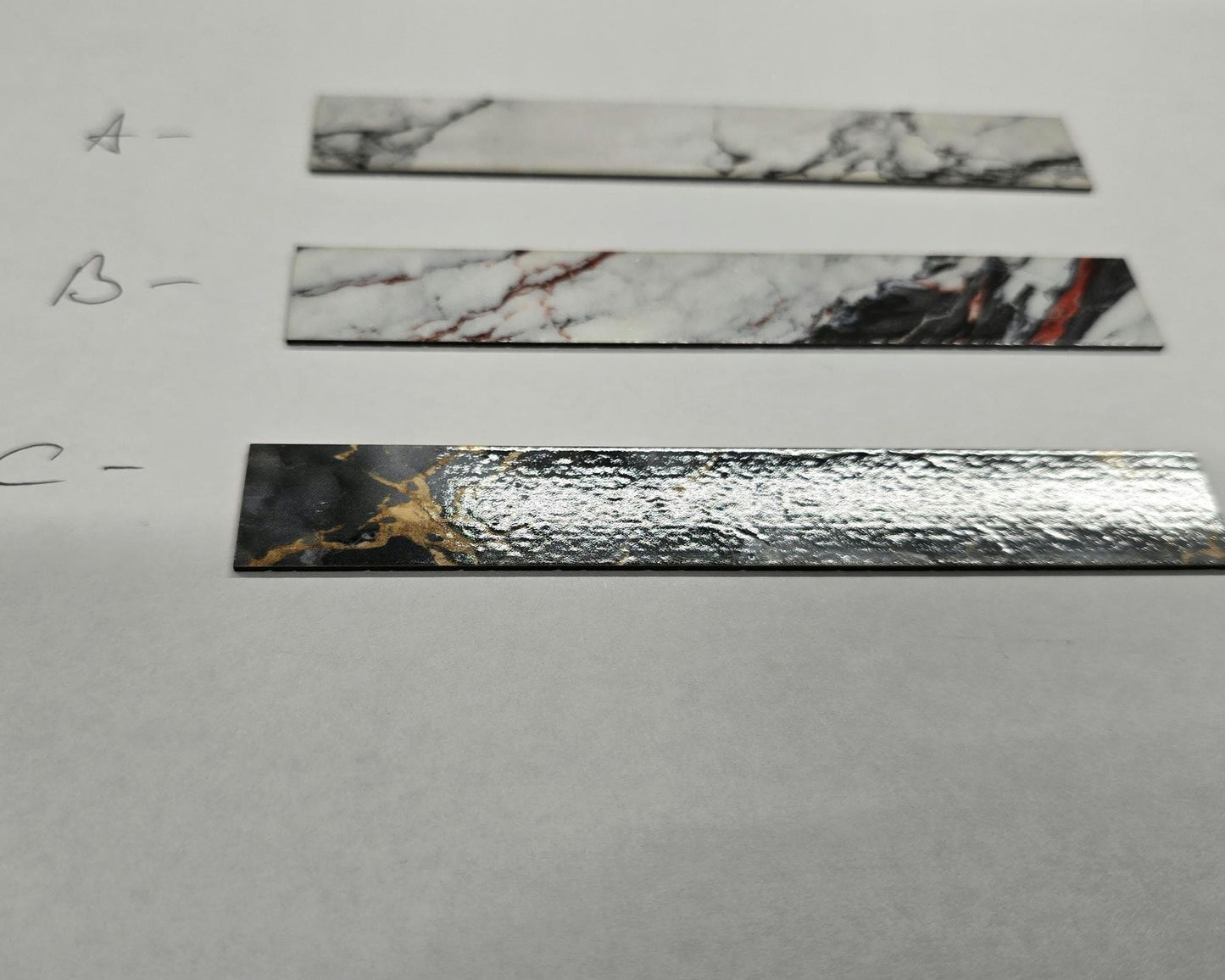 Marble Kitchen worktop in 1:48th scale
