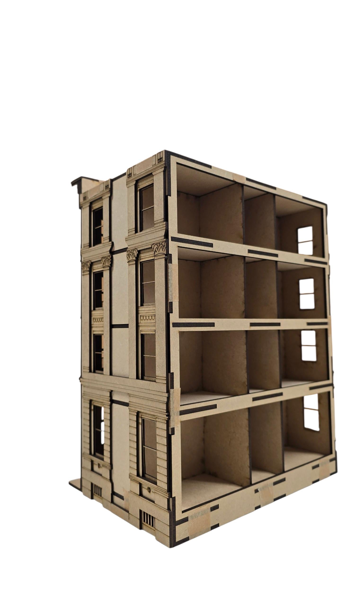 Dollhouse-"Carmine House" New York style building kit, in 1;48th scale