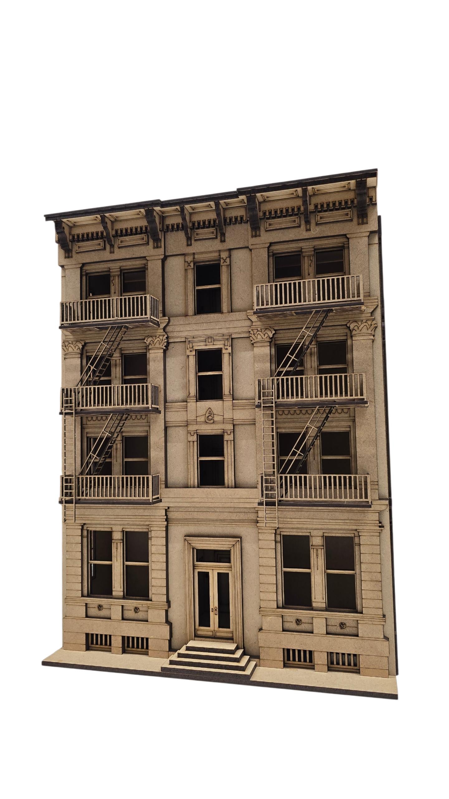 Dollhouse-"Carmine House" New York style building kit, in 1;48th scale