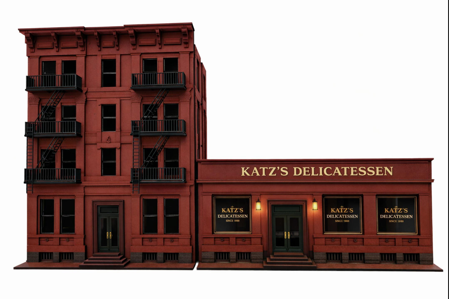 Dollhouse-"Carmine House" New York style building kit, in 1;48th scale