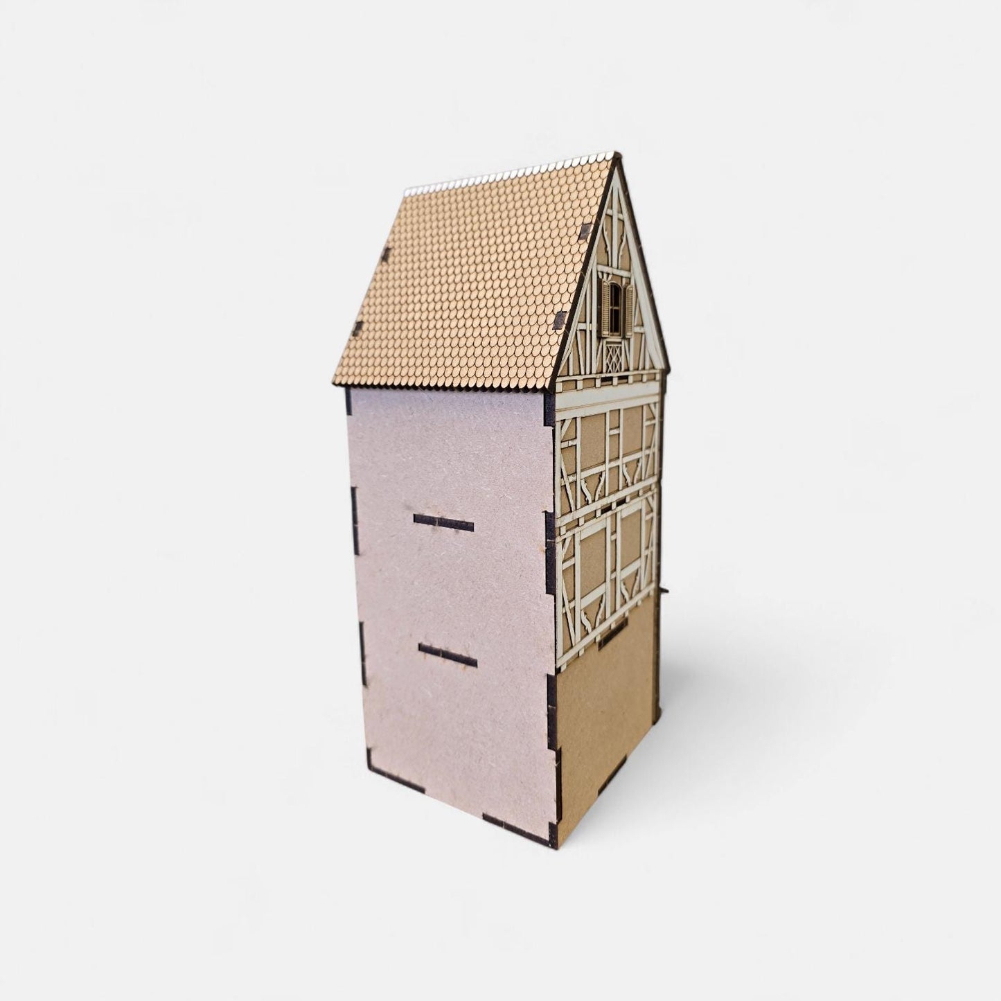DOLLHOUSE , Miniature kit model "L'amie d'Antoine", Timber frame house style kit , 1;48th scale