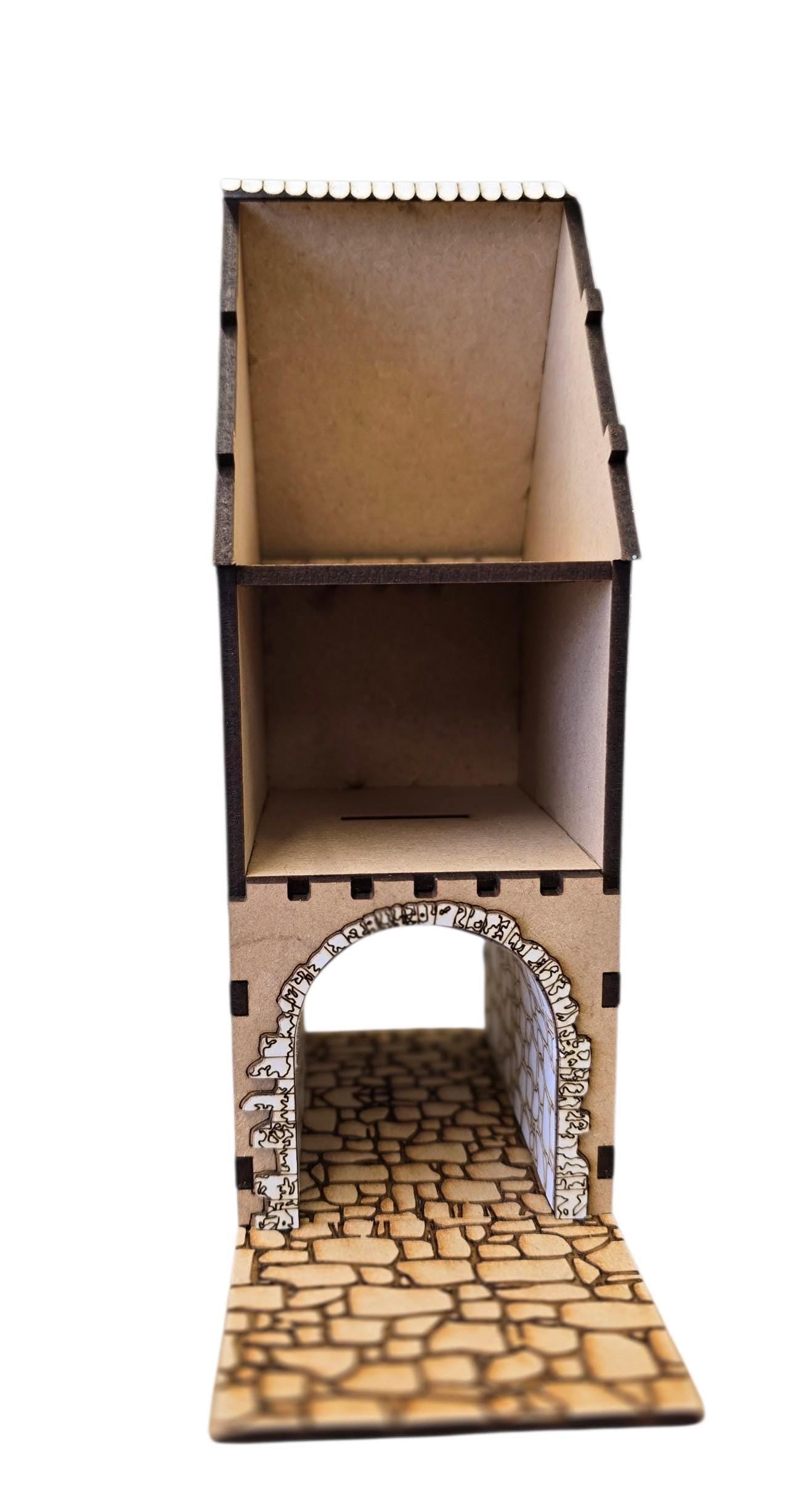 DOLLHOUSE , Miniature kit model "Maison Passage", Timber frame house style kit , 1;48th scale