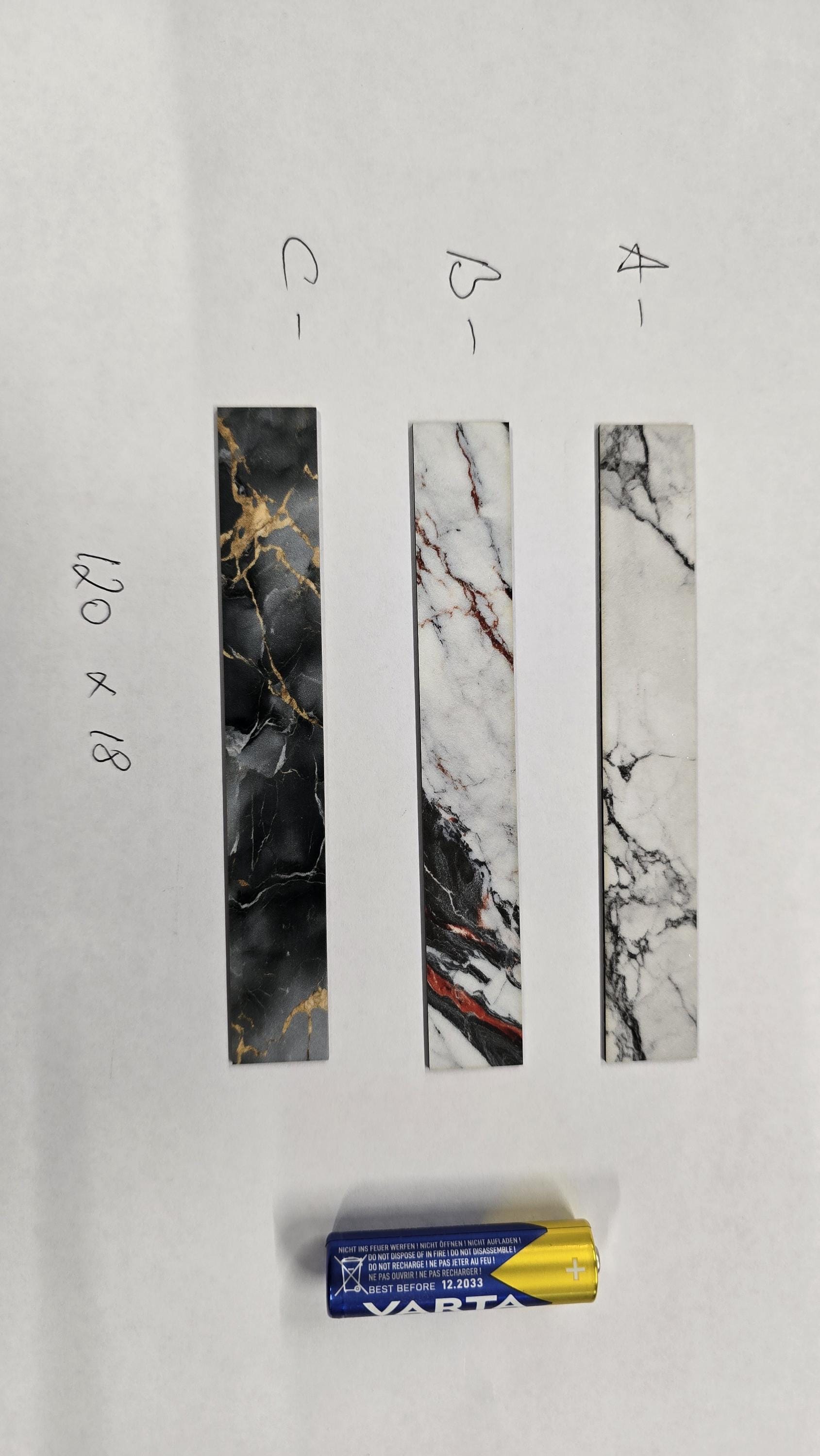 Marble Kitchen worktop in 1:48th scale