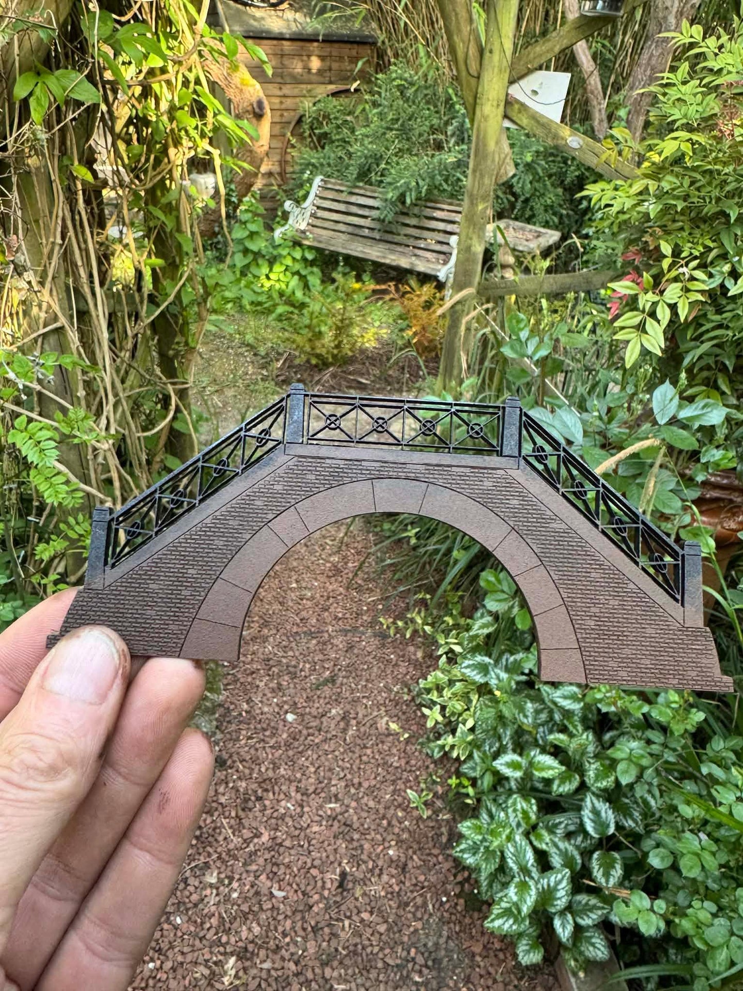 Venetian Canal Display with two bridges-1;48th scale kit / Venetian Collection - - Miniature Enthusiasts Project