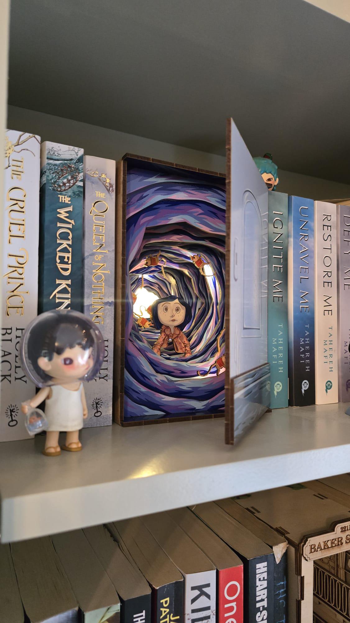 Coraline Door Book Nook, UV printed / Diorama DIY Kit | Cornel73