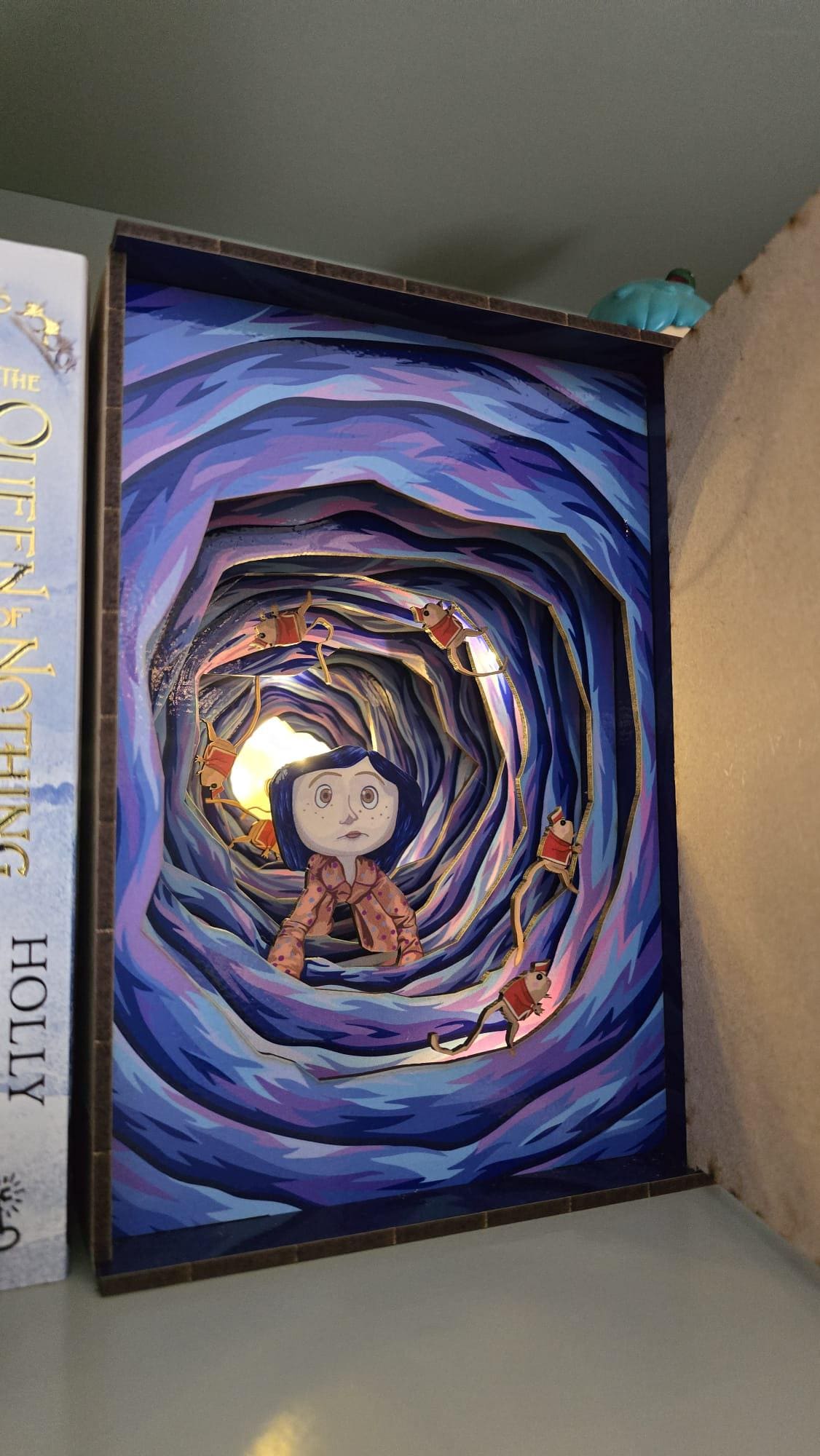 Coraline Door Book Nook, UV printed / Diorama DIY Kit | Cornel73
