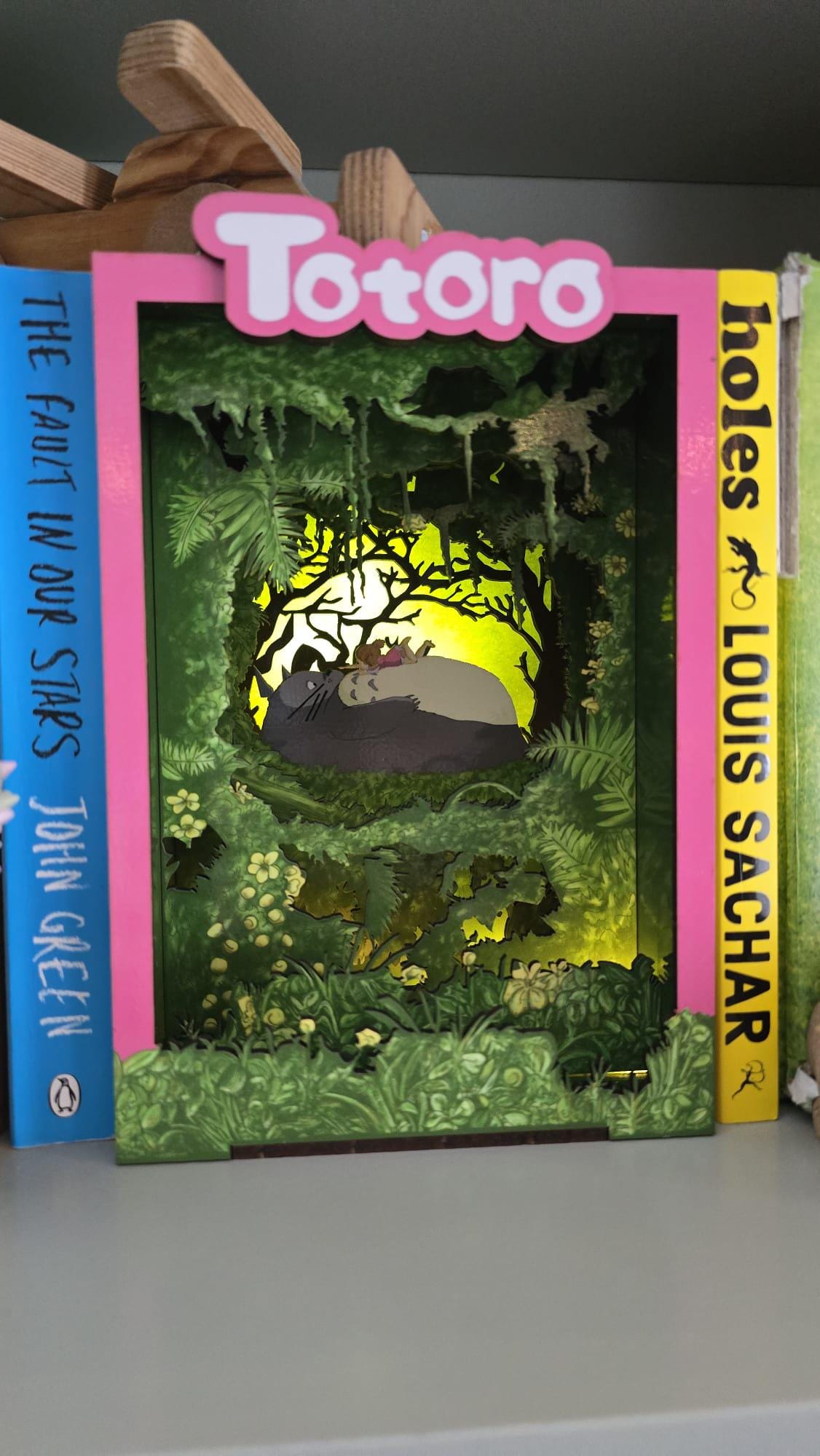 Totoro - Book Nook Kit , UV Printed - DIY Miniature Diorama | Animated Film Inspired