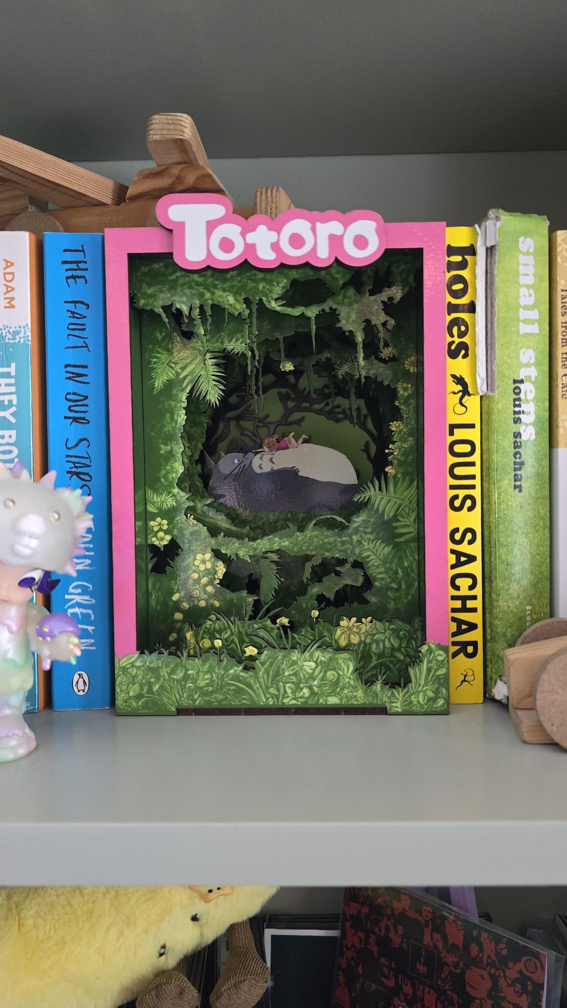Totoro - Book Nook Kit , UV Printed - DIY Miniature Diorama | Animated Film Inspired