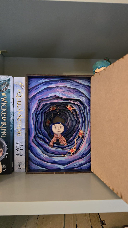Coraline Door Book Nook, UV printed / Diorama DIY Kit | Cornel73