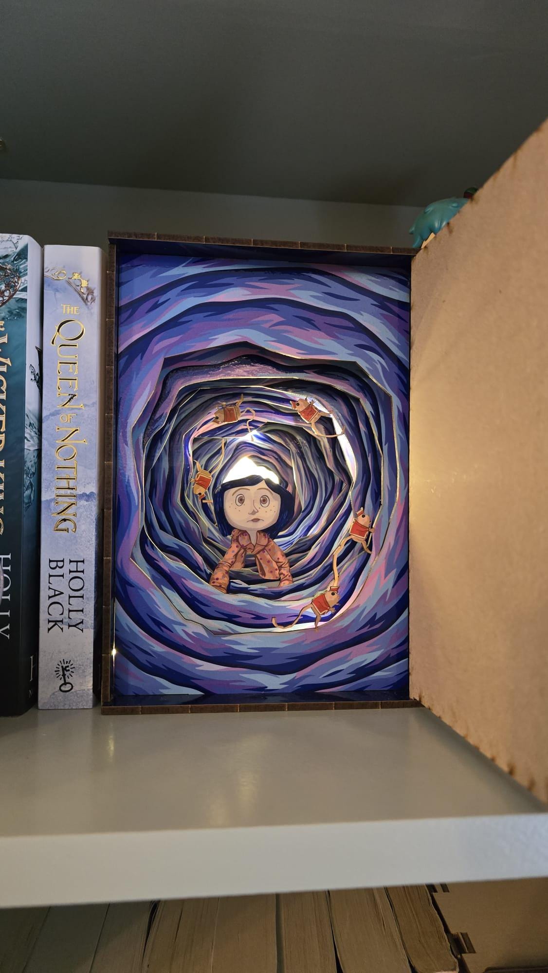 Coraline Door Book Nook, UV printed / Diorama DIY Kit | Cornel73