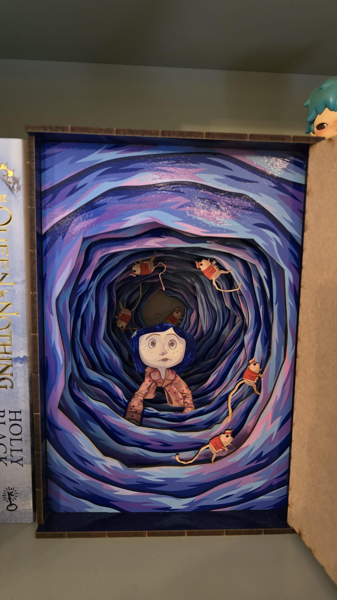 Coraline Door Book Nook, UV printed / Diorama DIY Kit | Cornel73