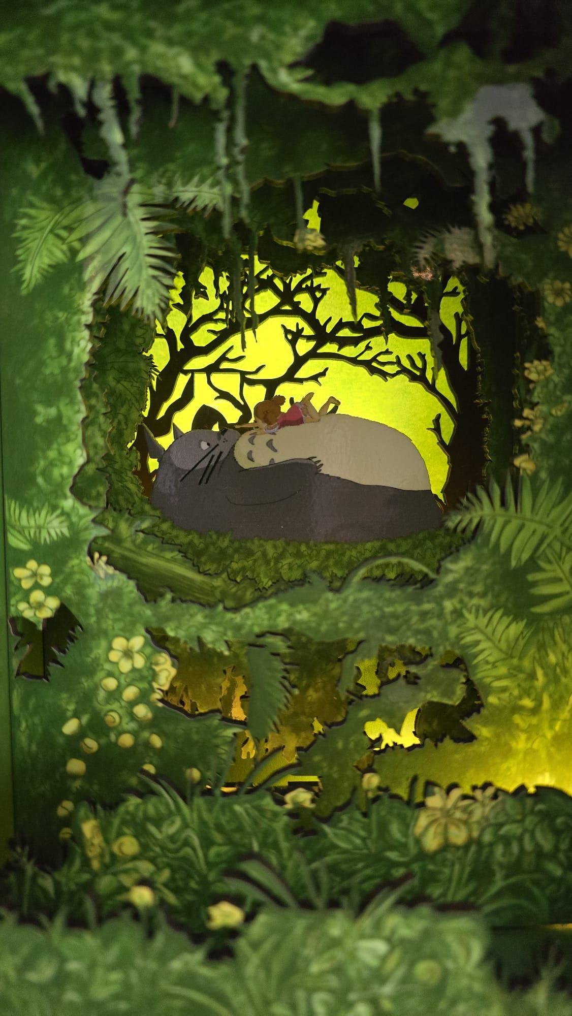 Totoro - Book Nook Kit , UV Printed - DIY Miniature Diorama | Animated Film Inspired