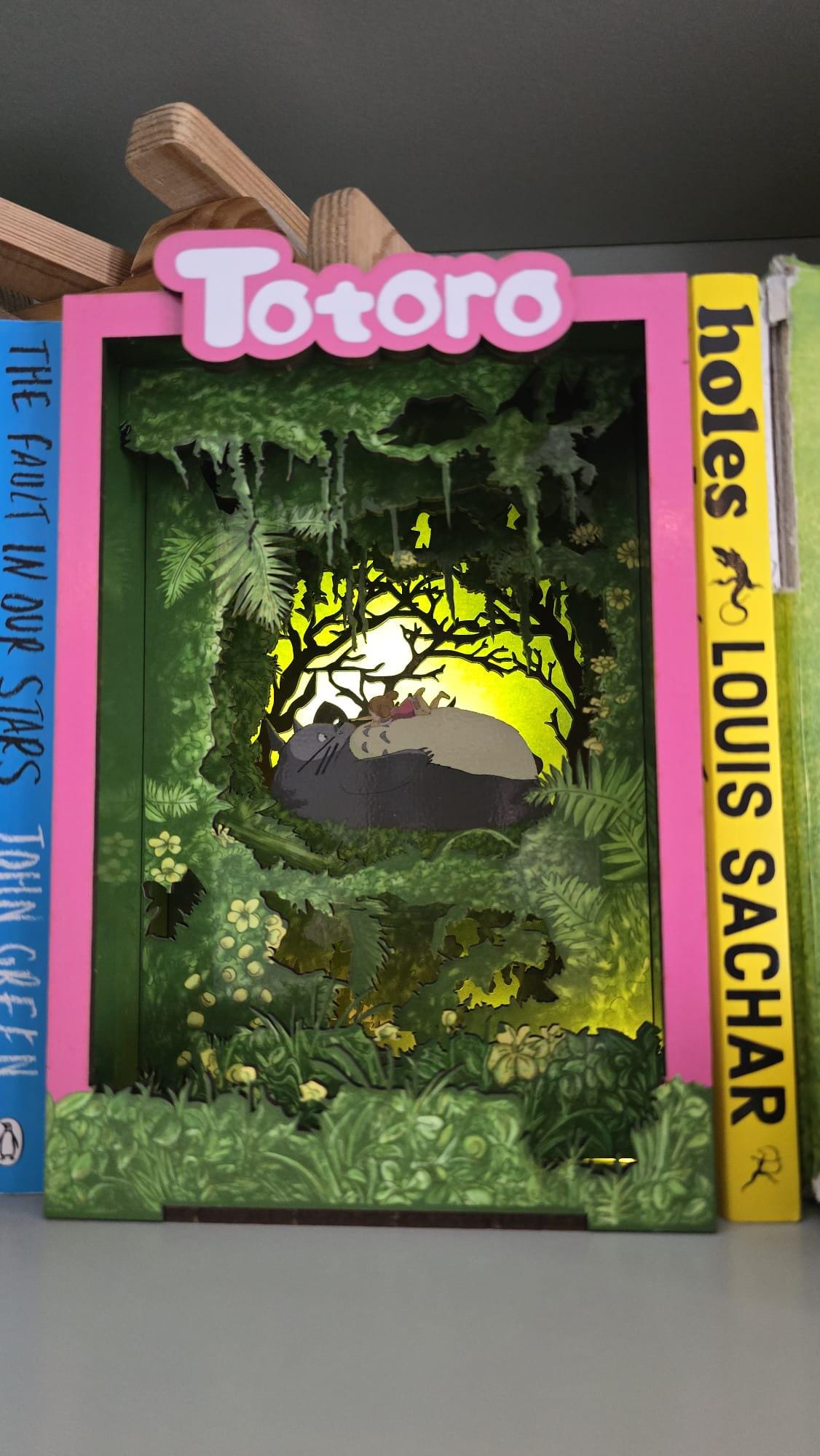 Totoro - Book Nook Kit , UV Printed - DIY Miniature Diorama | Animated Film Inspired