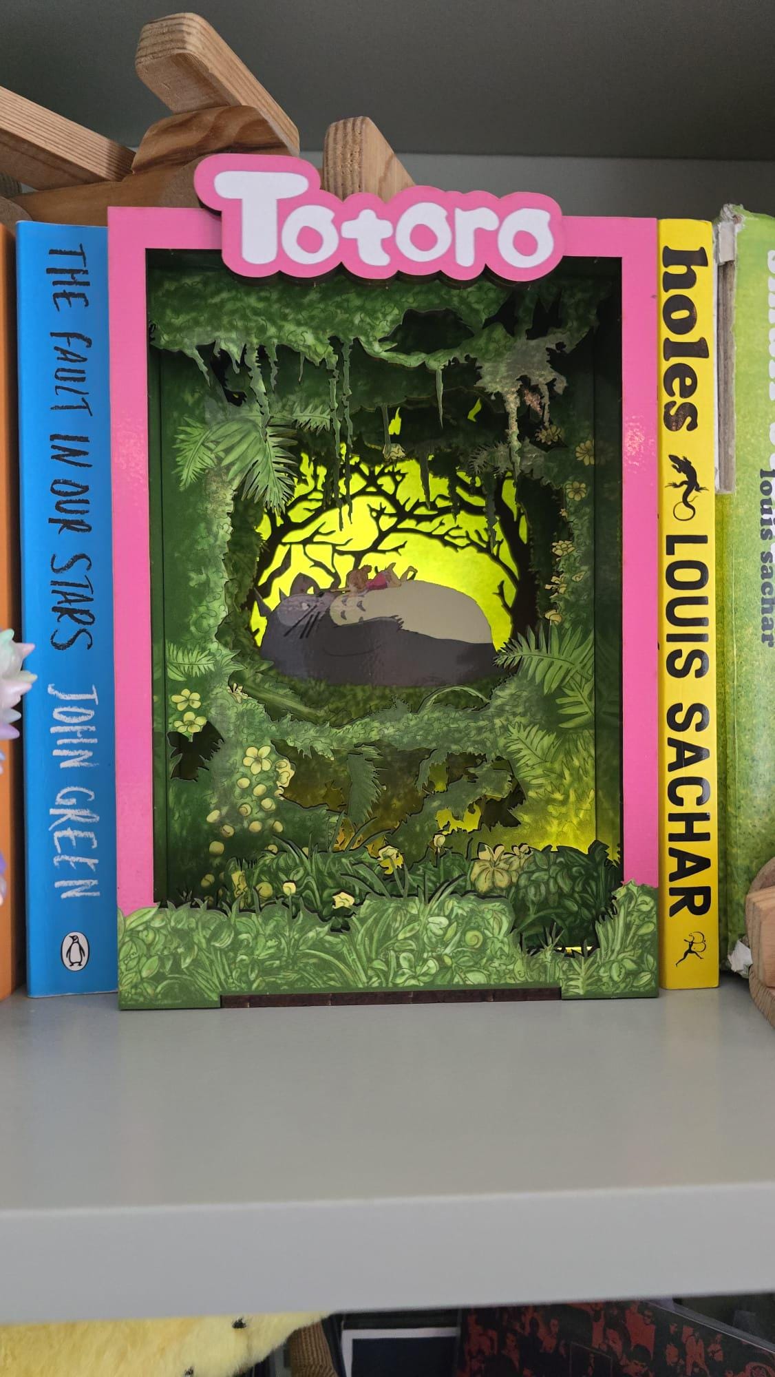 Totoro - Book Nook Kit , UV Printed - DIY Miniature Diorama | Animated Film Inspired