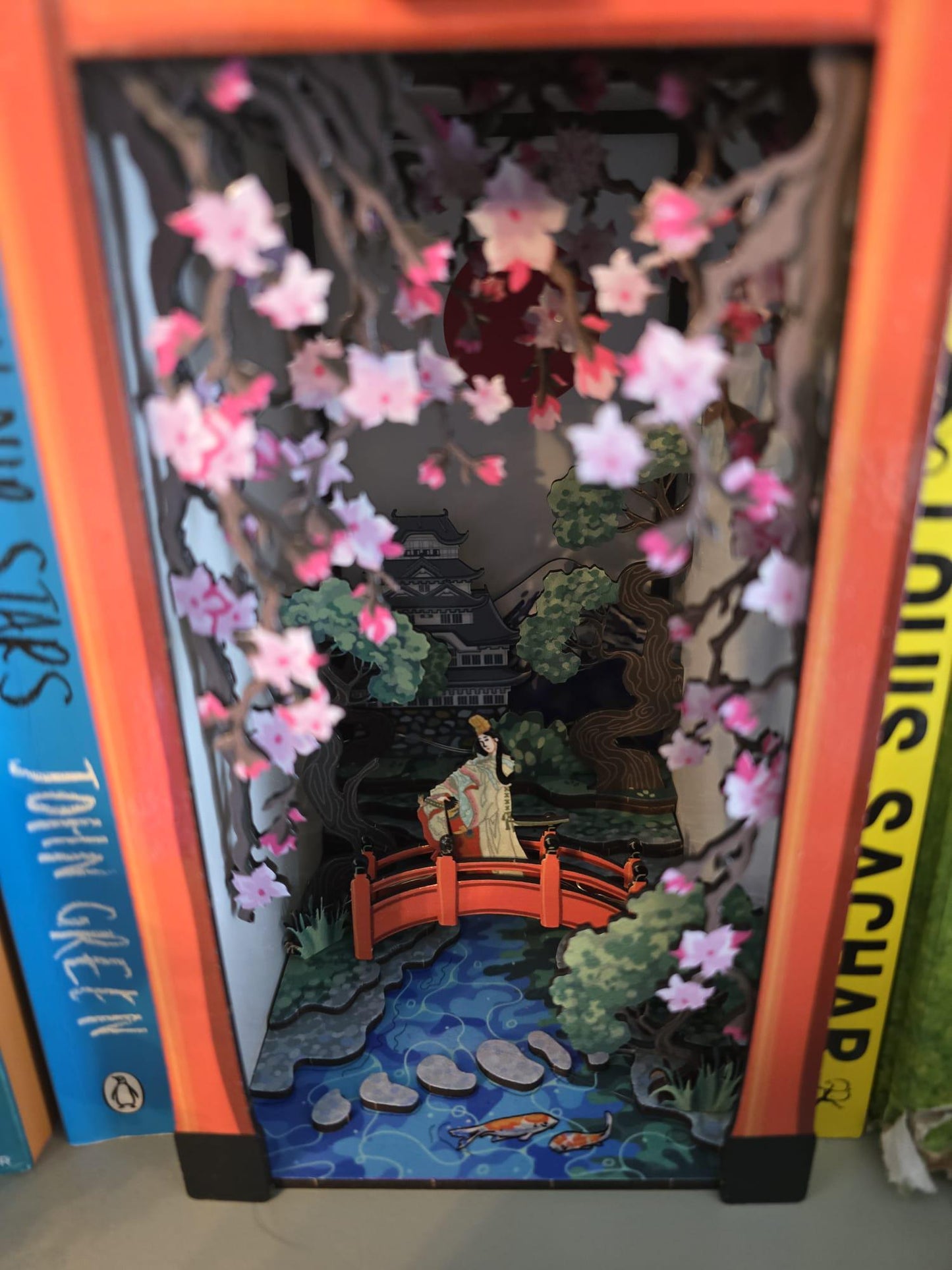 Book Nook / Diorama - Japanese Book Nook Kit/ UV Printed/ Bookshelf insert/ Bookend Puzzle | Cornel73