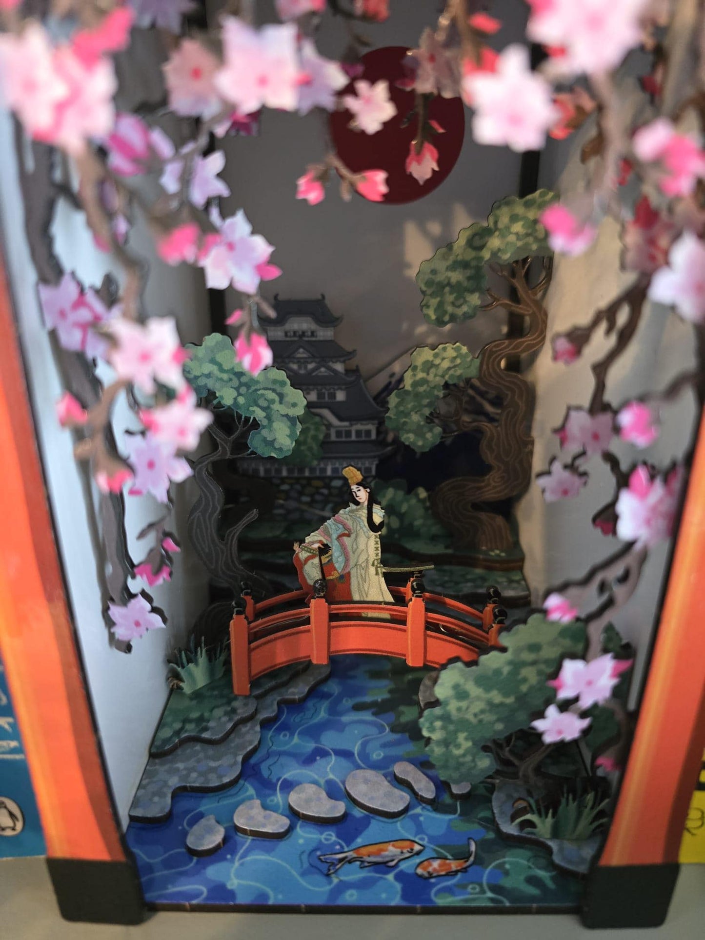 Book Nook / Diorama - Japanese Book Nook Kit/ UV Printed/ Bookshelf insert/ Bookend Puzzle | Cornel73