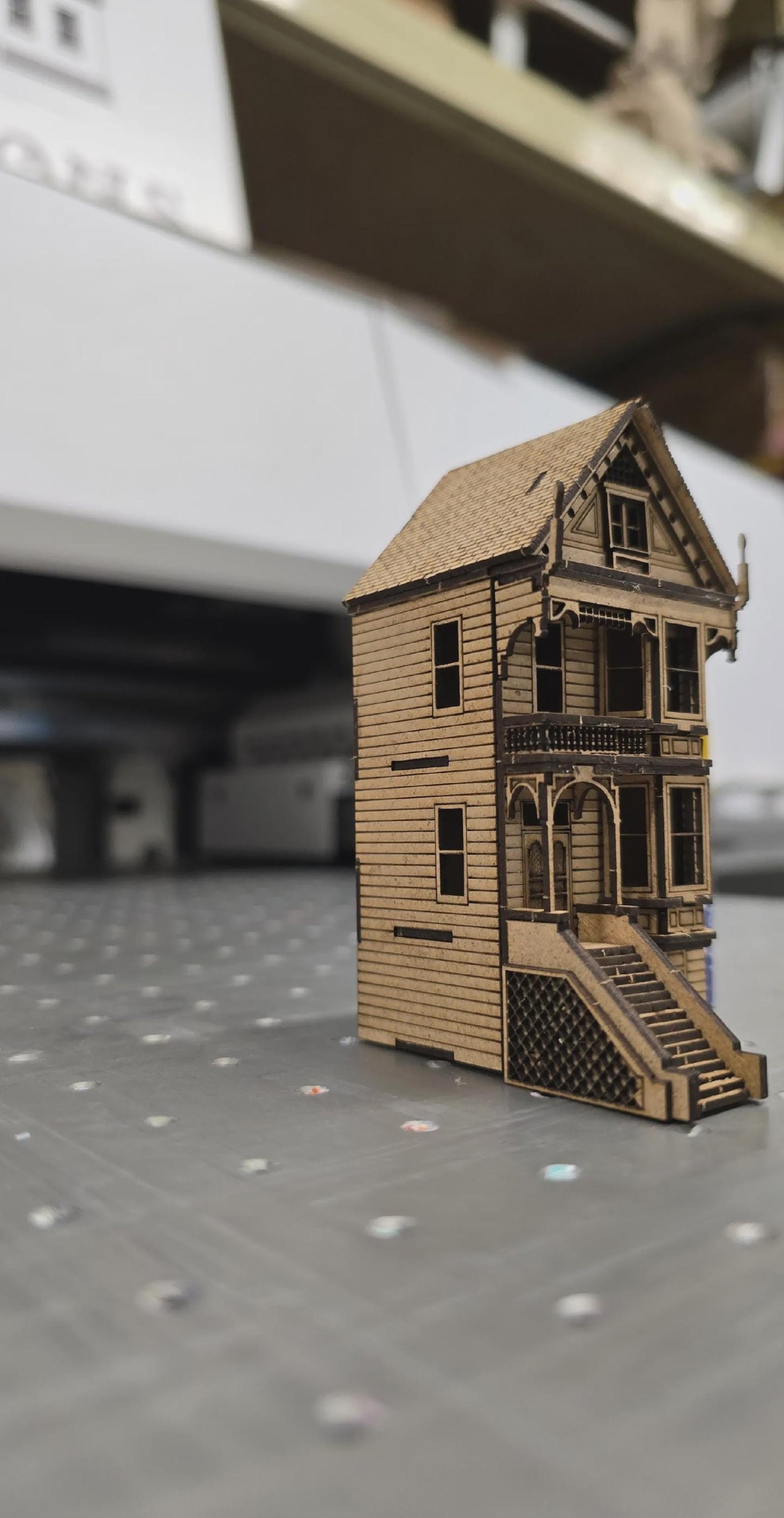 Painted Ladies - 1;144th scale kit , Dollhouse, Miniature