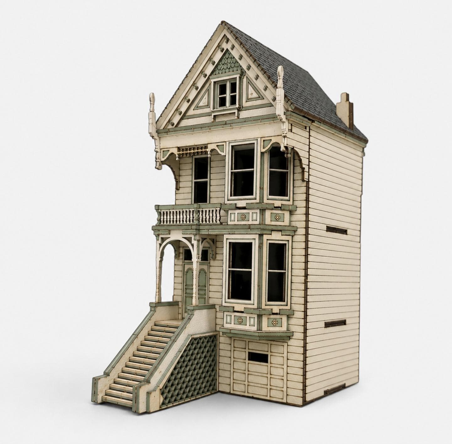 Painted Ladies - 1;144th scale kit , Dollhouse, Miniature