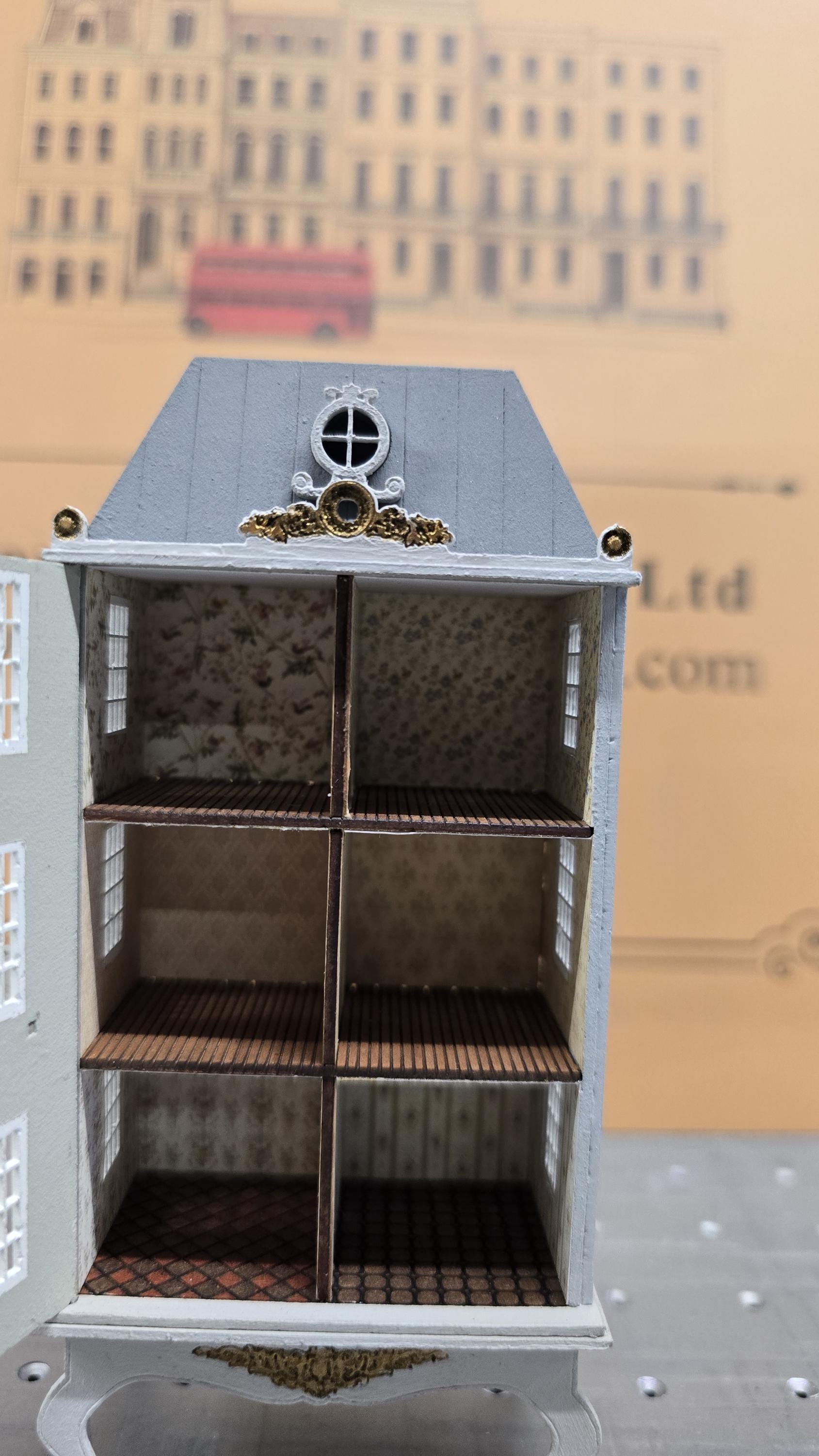 Miniature kit model "La Grande Maison" DIY Kit with Open Front 1:144th Scale