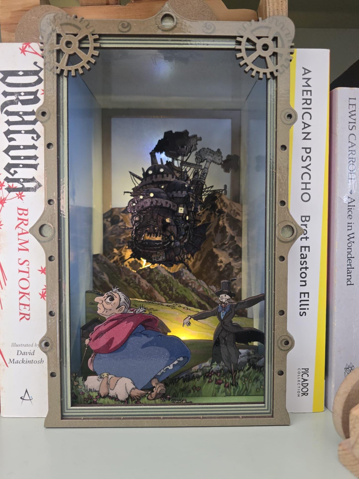 Howl's Moving Castle , UV Printed - Book Nook Kit - DIY Miniature Diorama | Animated Film Inspired