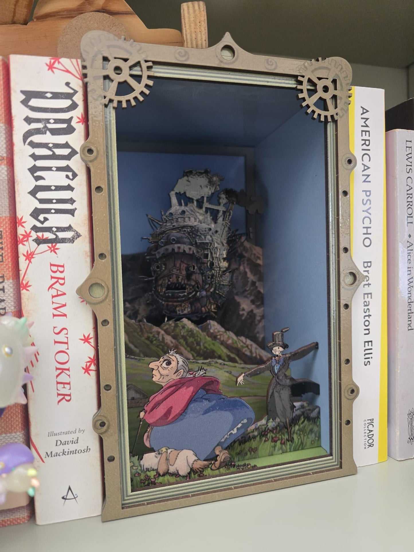 Howl's Moving Castle , UV Printed - Book Nook Kit - DIY Miniature Diorama | Animated Film Inspired
