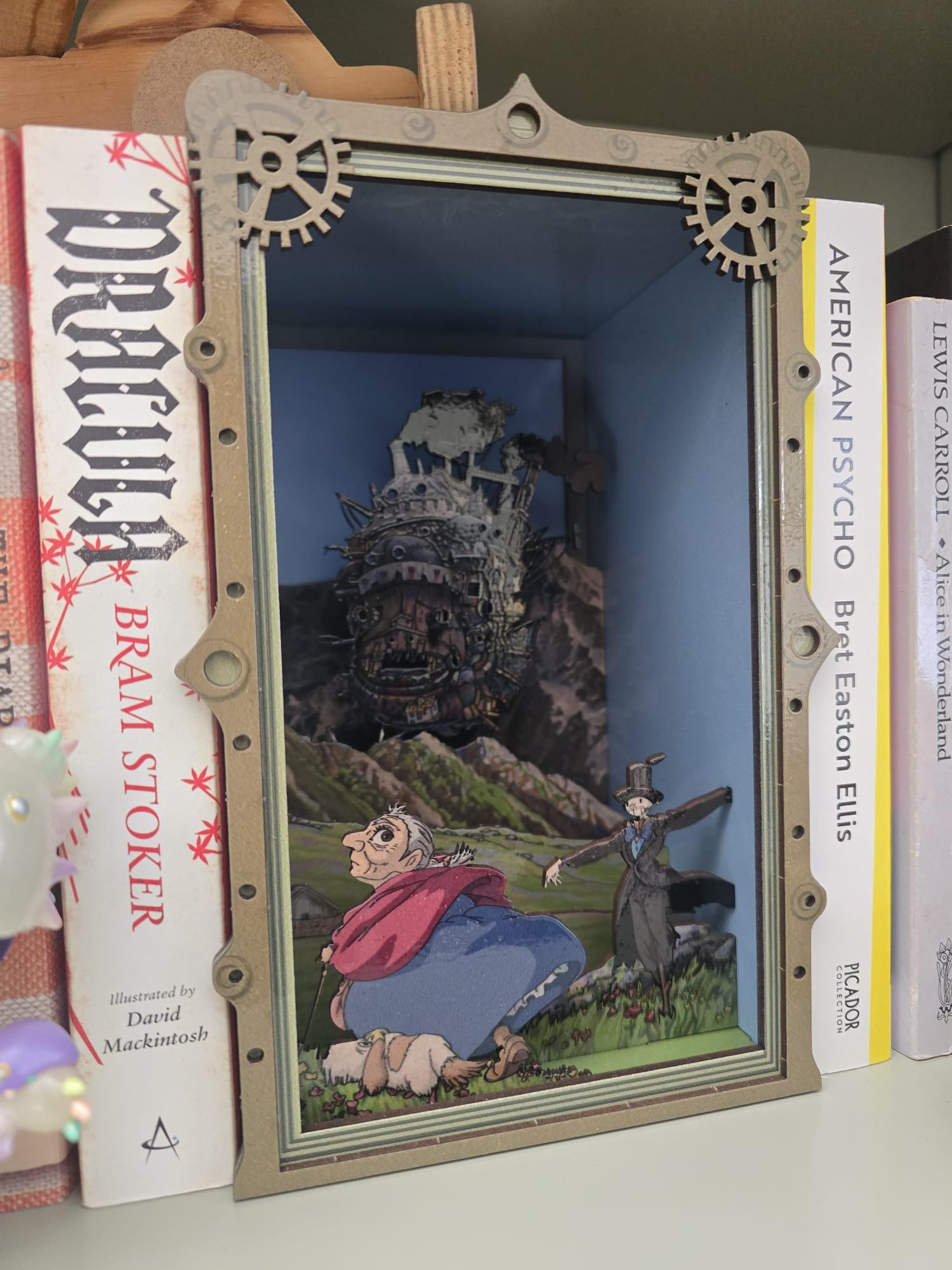 Howl's Moving Castle , UV Printed - Book Nook Kit - DIY Miniature Diorama | Animated Film Inspired