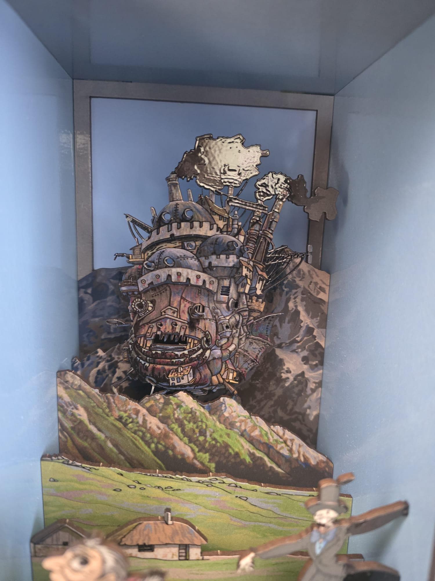 Howl's Moving Castle , UV Printed - Book Nook Kit - DIY Miniature Diorama | Animated Film Inspired
