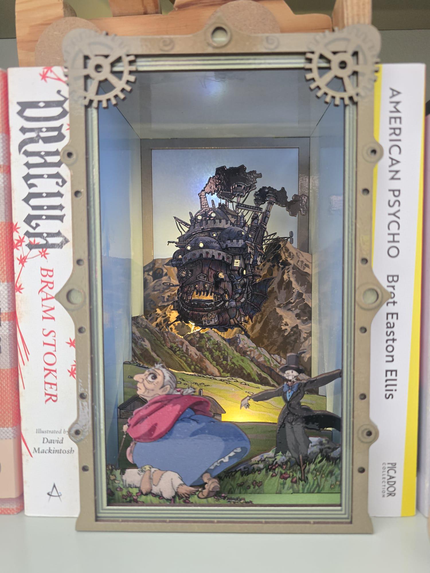 Howl's Moving Castle , UV Printed - Book Nook Kit - DIY Miniature Diorama | Animated Film Inspired
