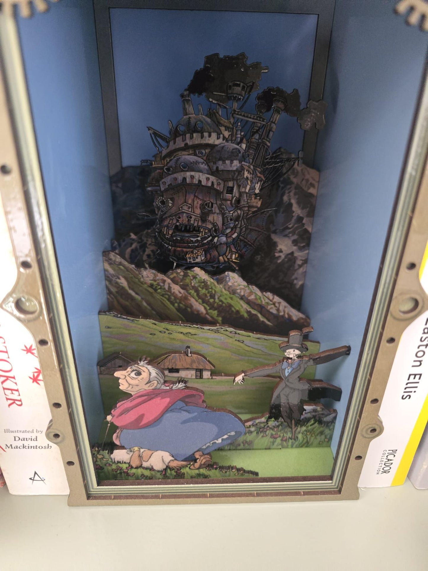 Howl's Moving Castle , UV Printed - Book Nook Kit - DIY Miniature Diorama | Animated Film Inspired