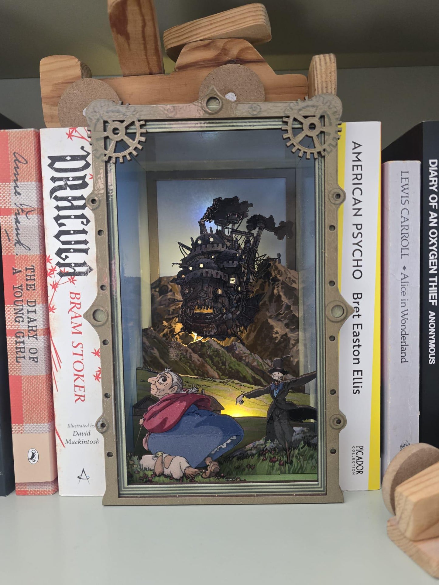 Howl's Moving Castle , UV Printed - Book Nook Kit - DIY Miniature Diorama | Animated Film Inspired