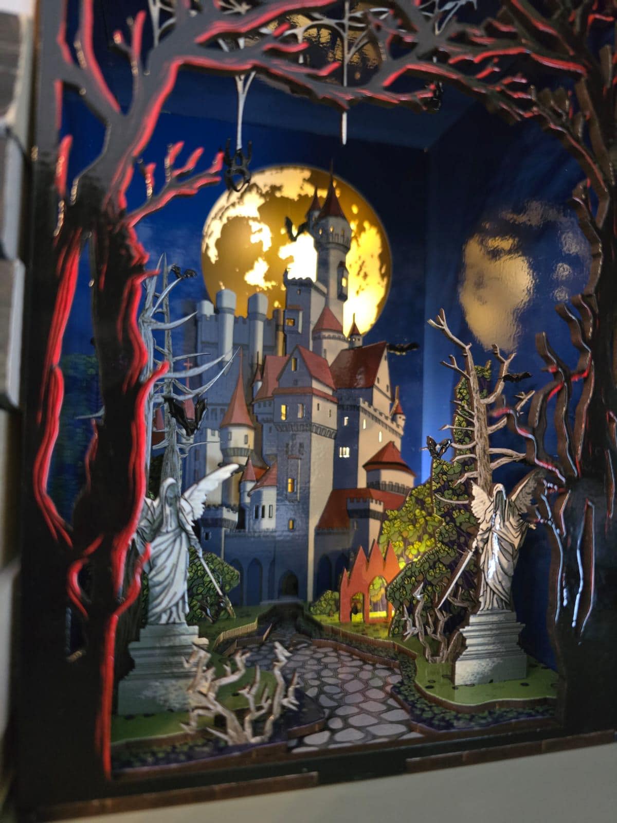 Dracula's Castle- UV Printed Book Nook / Diorama DIY Kit | Cornel73,Halloween