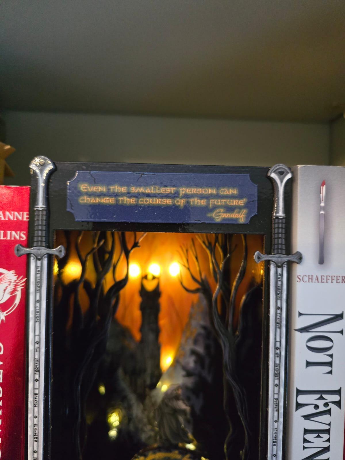 Book Nook /Diorama- Lord of the Ring (inspired ) - UV Printed/ Book Nook Kit / Bookshelf insert | Cornel73