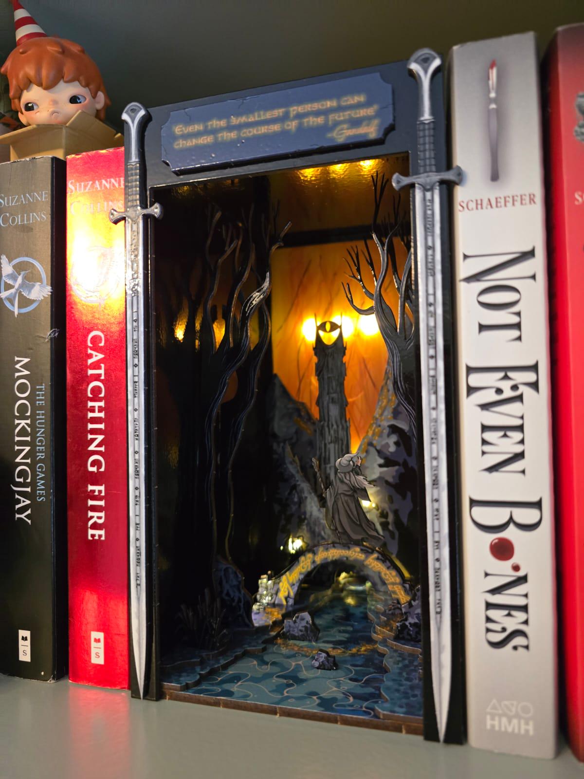 Book Nook /Diorama- Lord of the Ring (inspired ) - UV Printed/ Book Nook Kit / Bookshelf insert | Cornel73