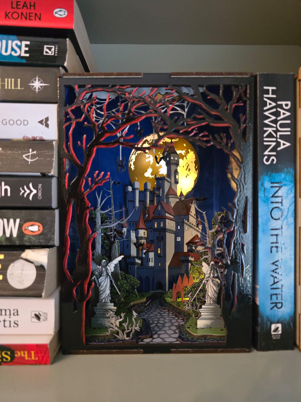 Dracula's Castle- UV Printed Book Nook / Diorama DIY Kit | Cornel73,Halloween